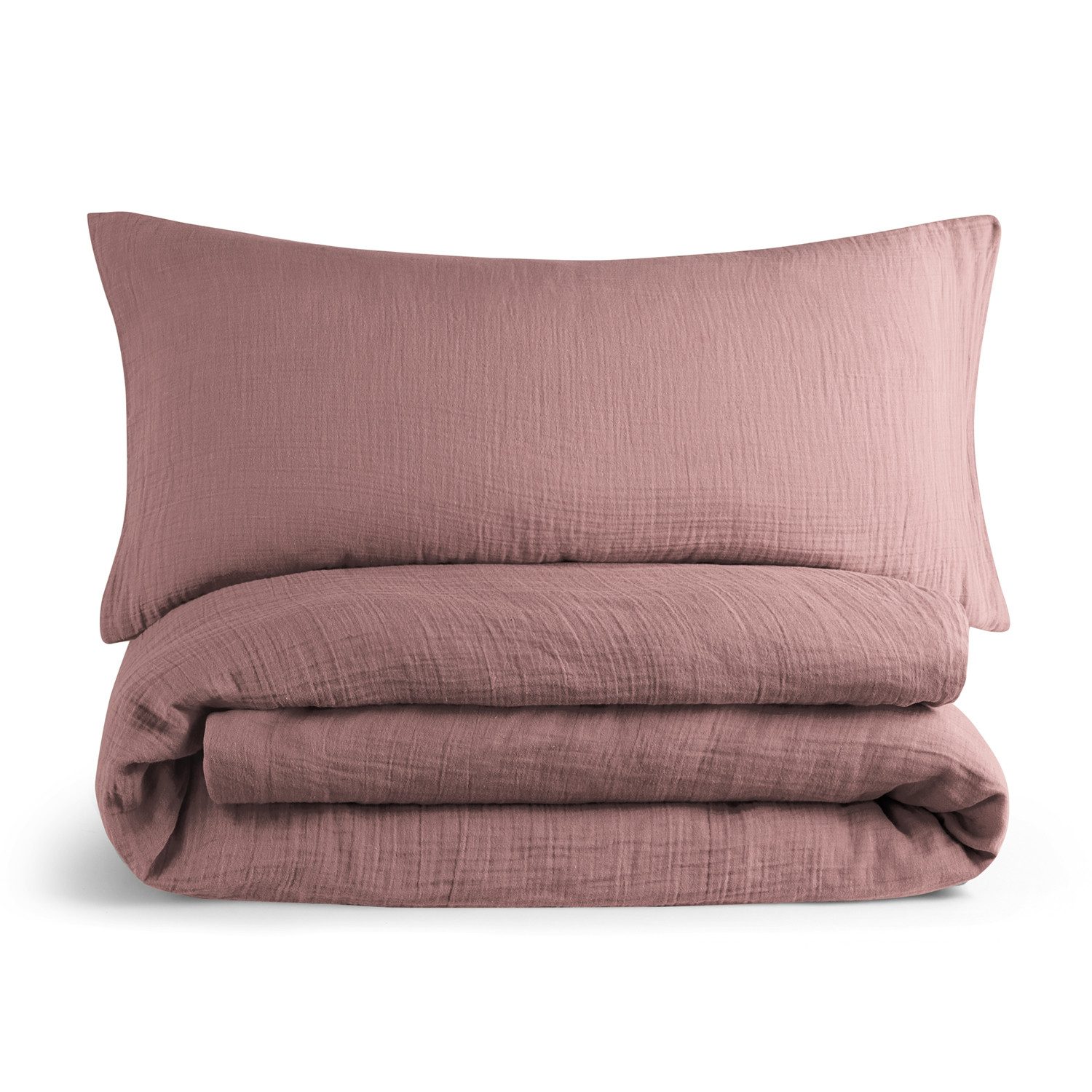 Blumtal Bettwäsche Musselin 100% Baumwolle im Set, Kopfkissenbezug & Decken günstig online kaufen