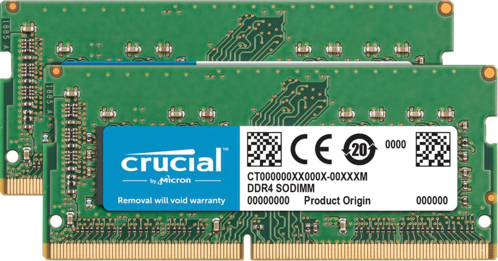 Crucial 64GB DDR4 2666 MT/s Kit 32GBx2 SODIMM 260pin for Mac Laptop-Arbeitsspeicher
