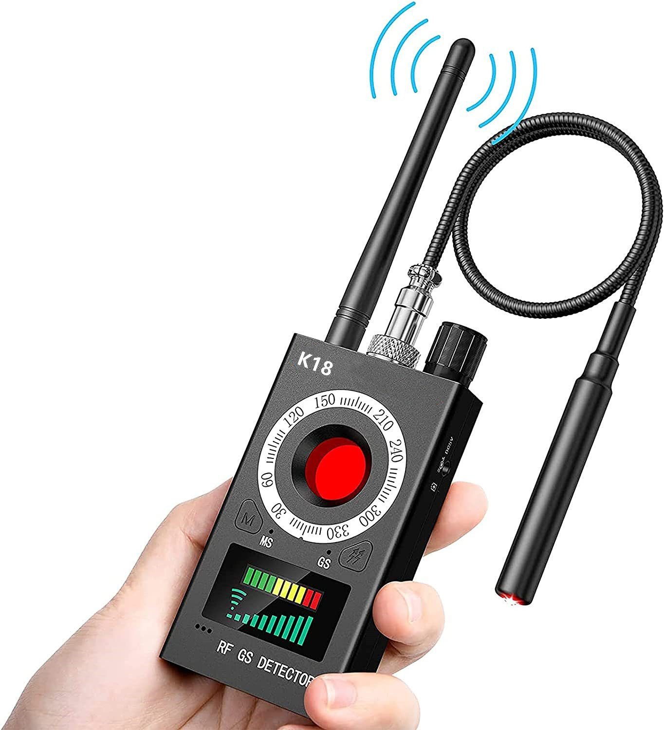 Metalldetektor Spy,GSM autolock Multifunktion RF Tracker Wanzfinder, Detektor -RF-Signal/Magnetfeld/Kamera-Objektiv/Kamera-Erkennung Wireless,Wanzendetektor,GPS
