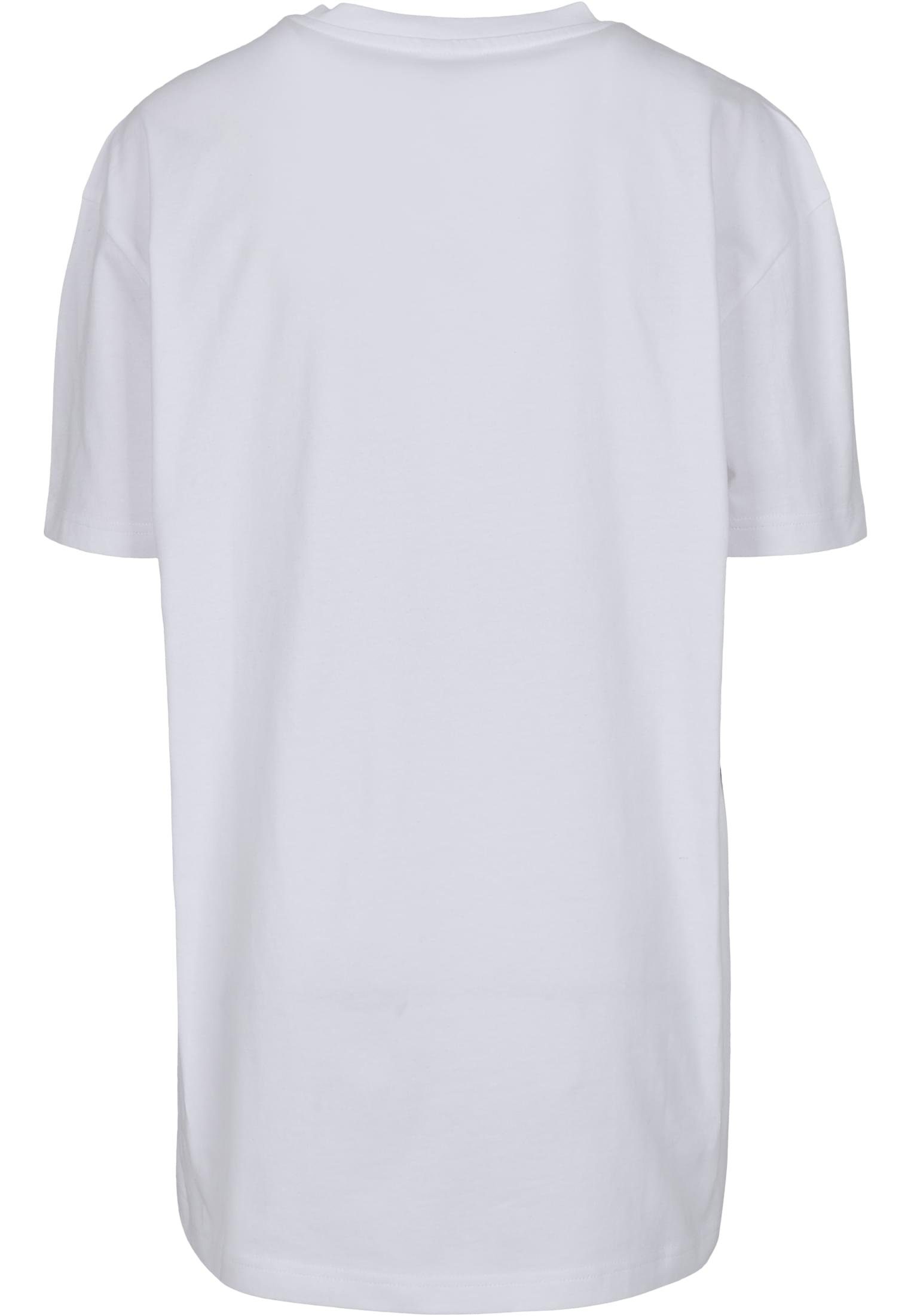 Oversized Damen T-Shirt white URBAN CLASSICS (1-tlg) Ladies Boyfriend Tee