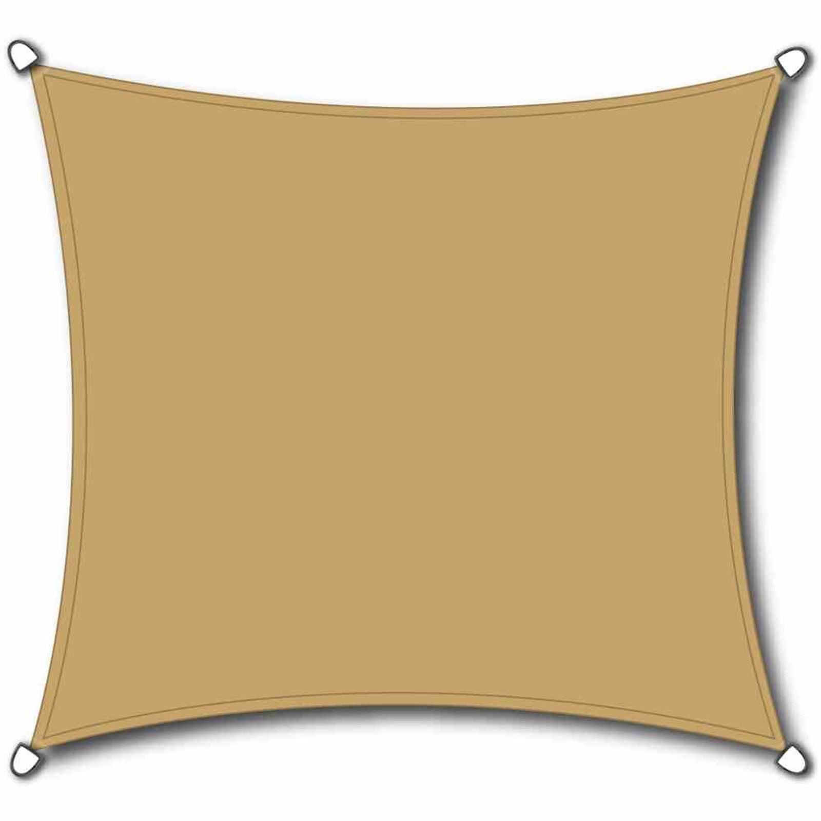 Sonnensegel Solino Sonnensegel sand 180g/m² HDPE, quadratisch, 3,6x3,6m