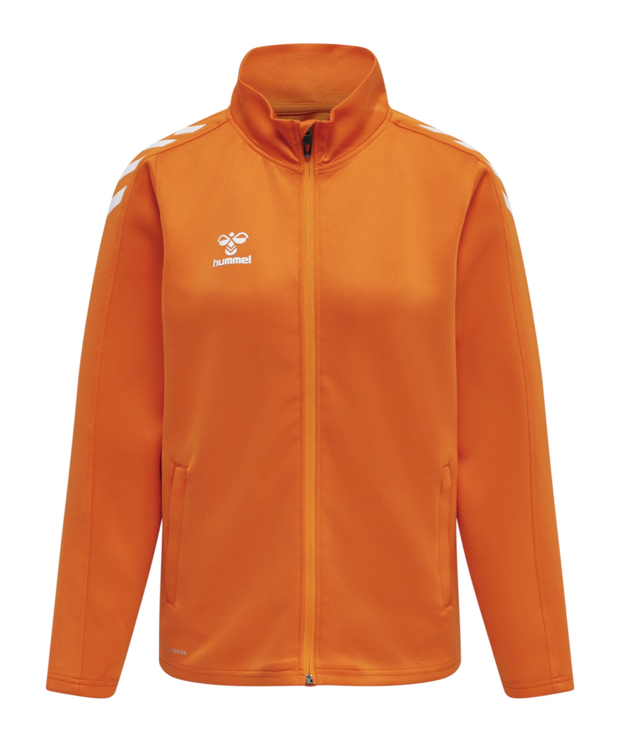 Damen orange Trainingsjacke Trainingsjacke hummel hmlCORE XK
