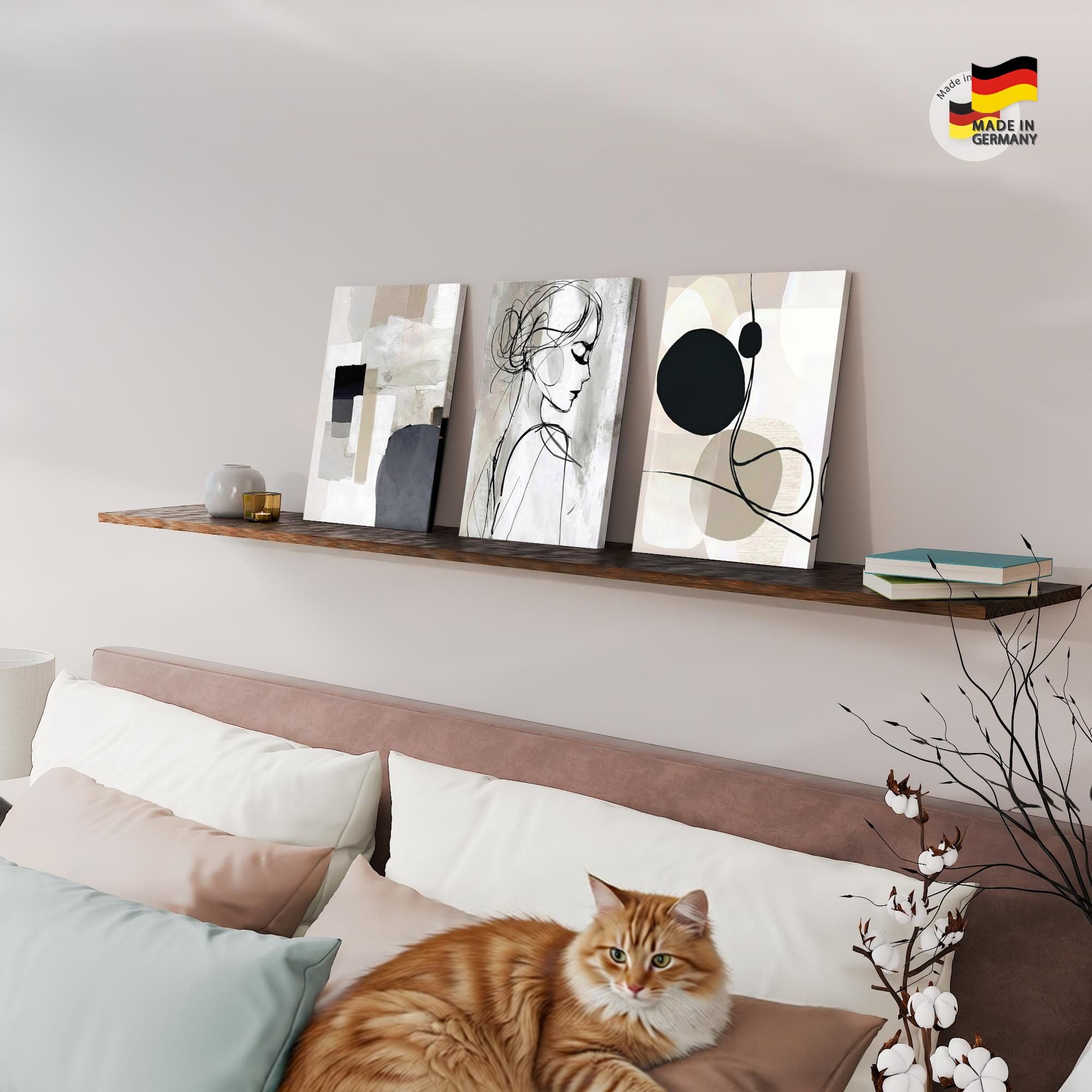Novart Wandbild Abstrakt Novart Figuren Wohnzimmer Deko Abstract, Frau – Bild 5 von 5