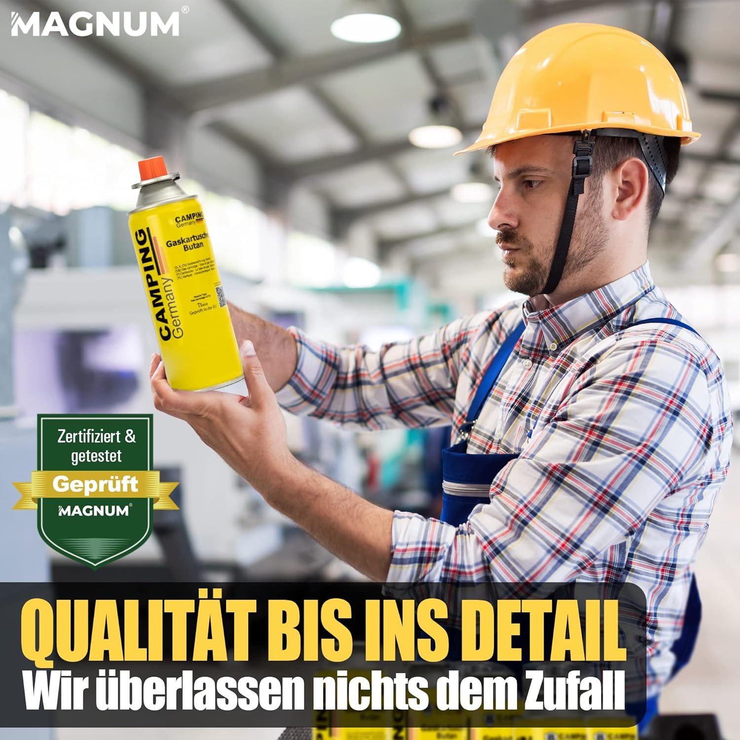 Magnum Wave Gaskartusche Gaskartuschen 12x 227 g [Made in EU] Butangas MSF-1a EN417, Zubehör für Camping, Grill, Gasheizung, Unkrautbrenner, Bunsenbrenner, Lötl – Bild 3 von 4