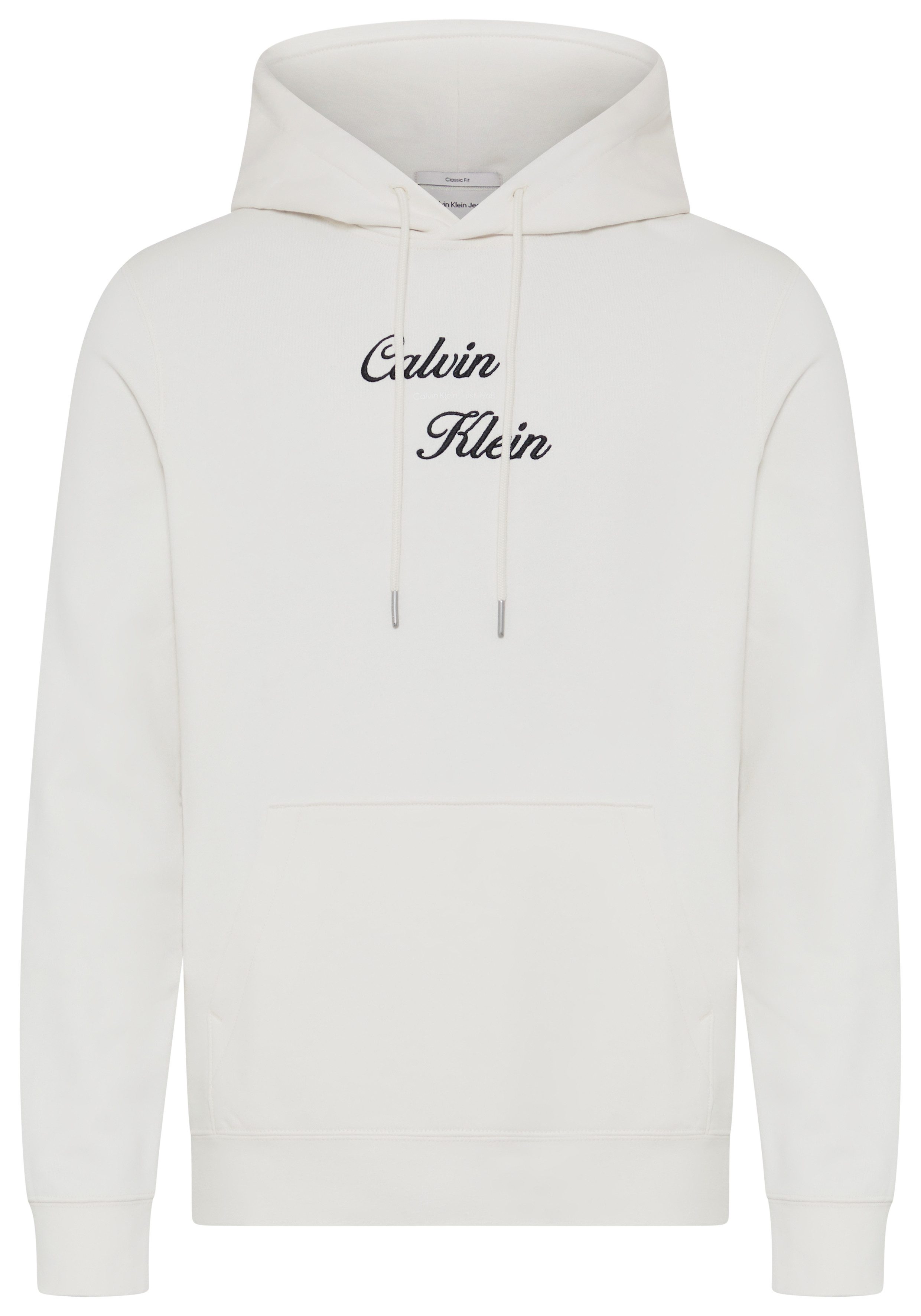 Calvin Klein Jeans Kapuzensweatshirt Stickerei, Regular Fit, reine Baumwolle