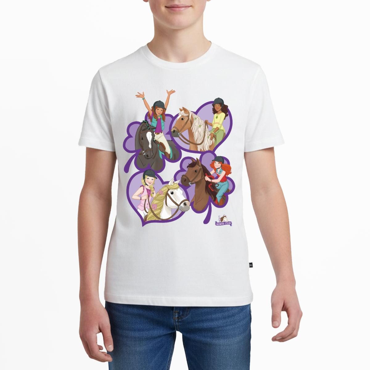 T-Shirt Schleich Horse Club Sofia Lisa Hannah Sarah Herzen Teenager Premium T-