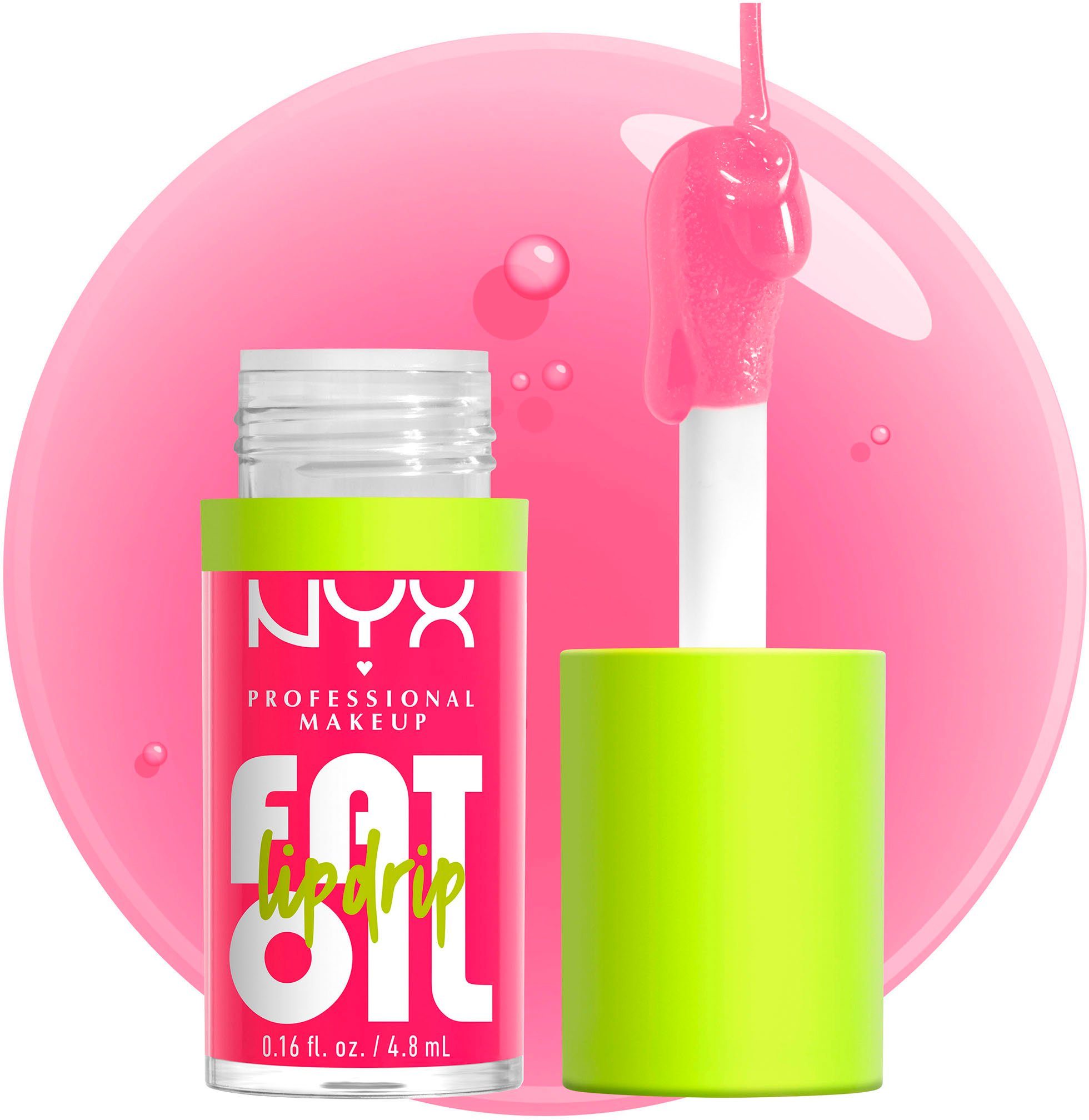 NYX PROFESSIONAL MAKEUP Lipgloss FAT OIL LIP DRIP, mit intensiv-schimmerndem Finish, individuell aufbaubare Farbe