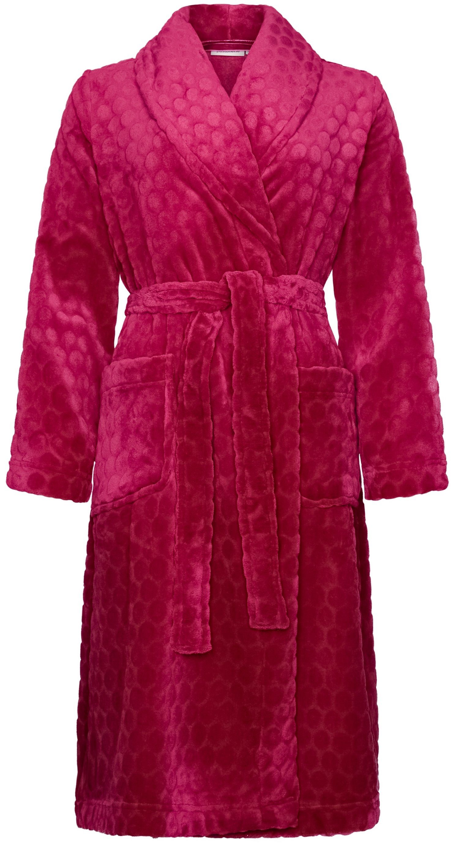 Pastunette Bademantel Damen Morgenmantel Fleece Qualität, Polyester, Schalk günstig online kaufen