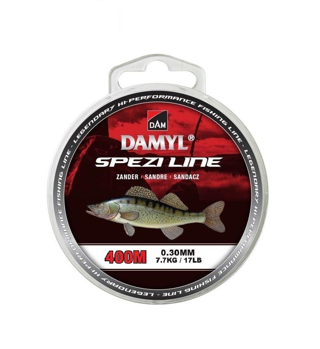 Spezi Zander Hellbraun Damyl Line Fishing Angelschnur 0,30mm Monofile DAM Angelschnur - 0,25mm