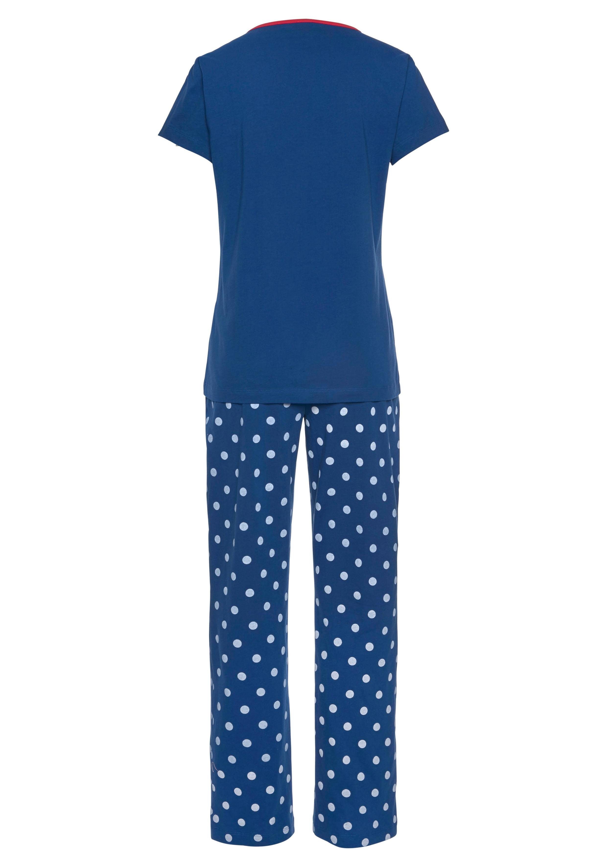 PEANUTS Pyjama (2 tlg., Stück) und 1 mit Pünktchen-Hose Snoopy-Druck