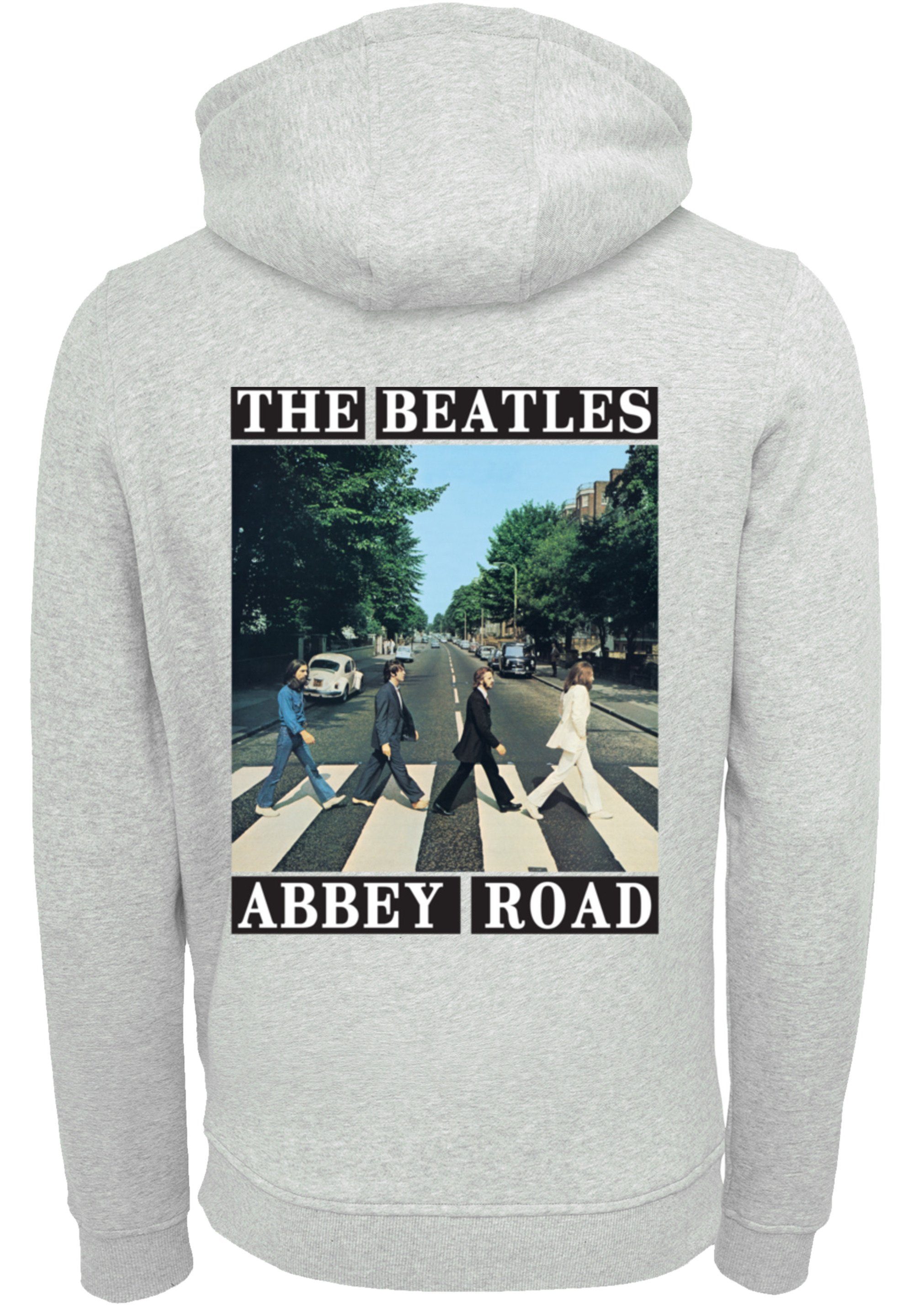 F4NT4STIC Kapuzenpullover The Beatles Abbey Road Rock Musik Band Hoodie, Warm, Bequem heather grey