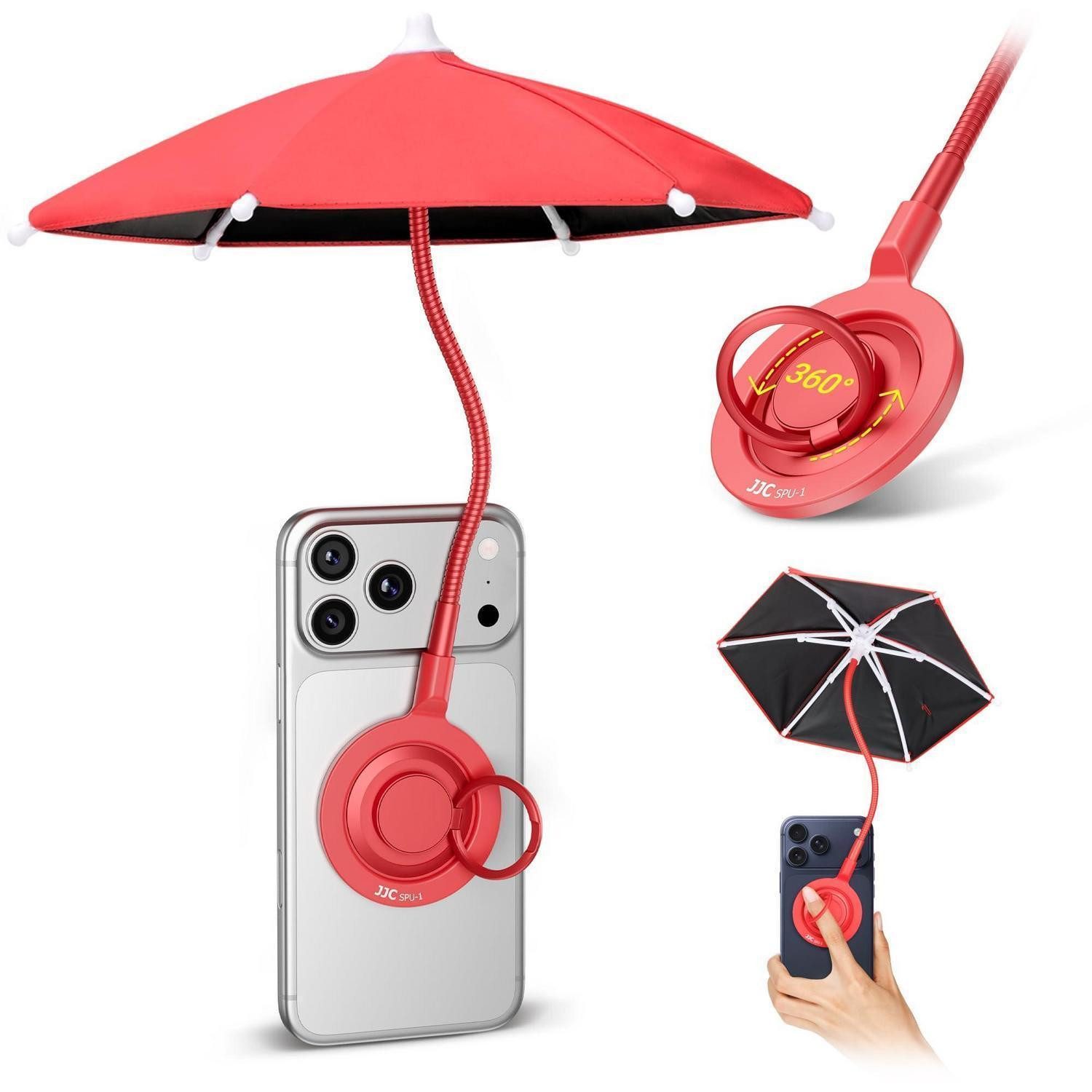 LuxusKollektion Taschenregenschirm Telefon Sonnenschirm mit Ring
