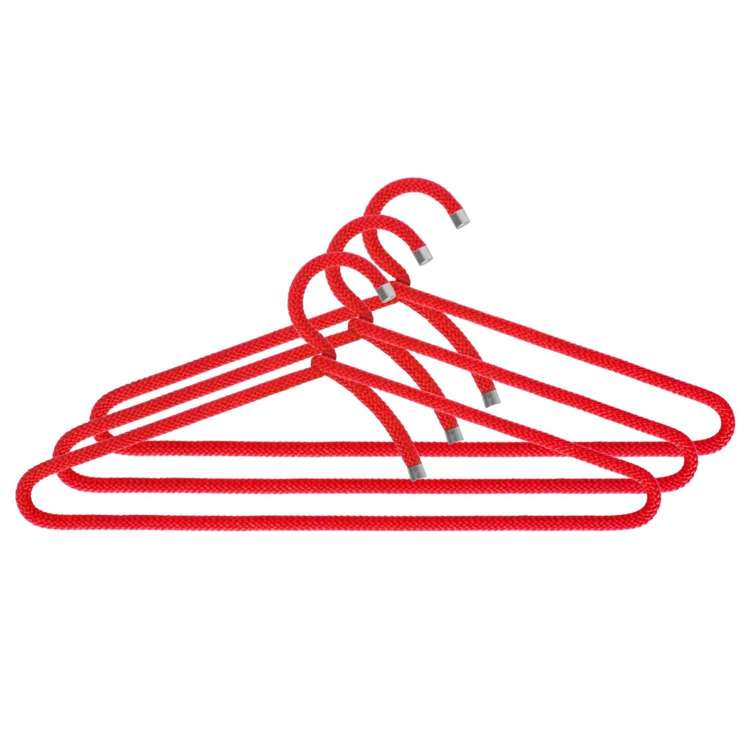 Peppermint Products Автовешалки Textil-KLEIDERBÜGEL aus Seil 3er Set Rot