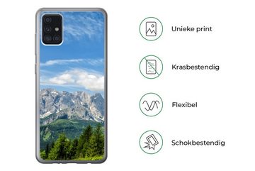 MuchoWow Handyhülle Alpen - Berge - Gras, Handyhülle Samsung Galaxy A52 5G, Smartphone-Bumper, Print, Handy