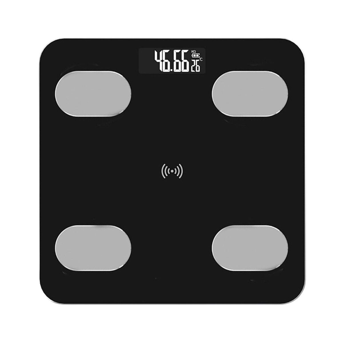 Wisam Körper-Analyse-Waage Smart Personenwaage Bluetooth BMI BMR Analyse Waage