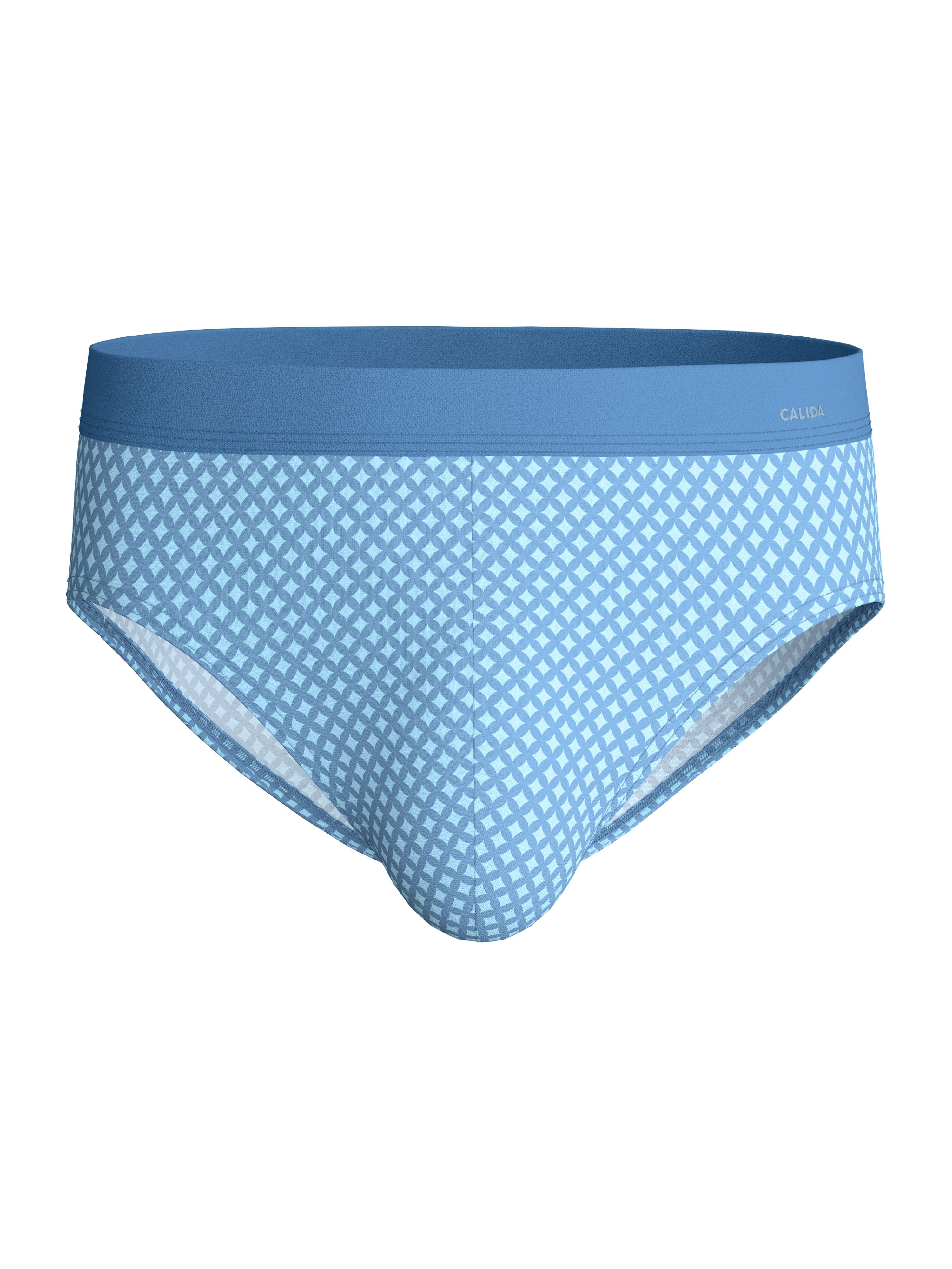 CALIDA Slip Cotton Code Design weicher Elastikbund, ohne Eingriff, gemustert