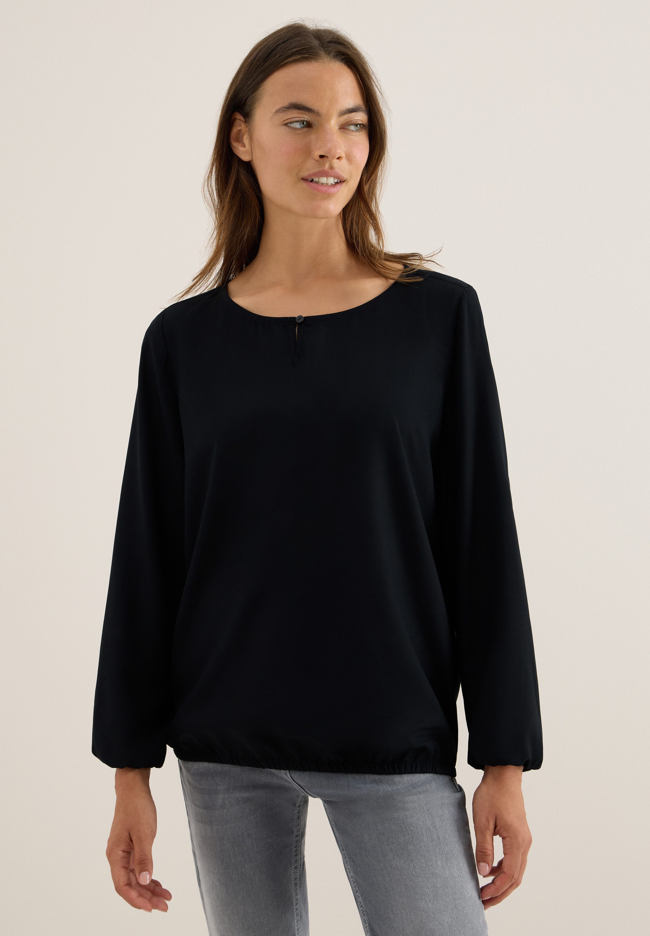 CECIL Langarmbluse aus softer Viskose günstig online kaufen
