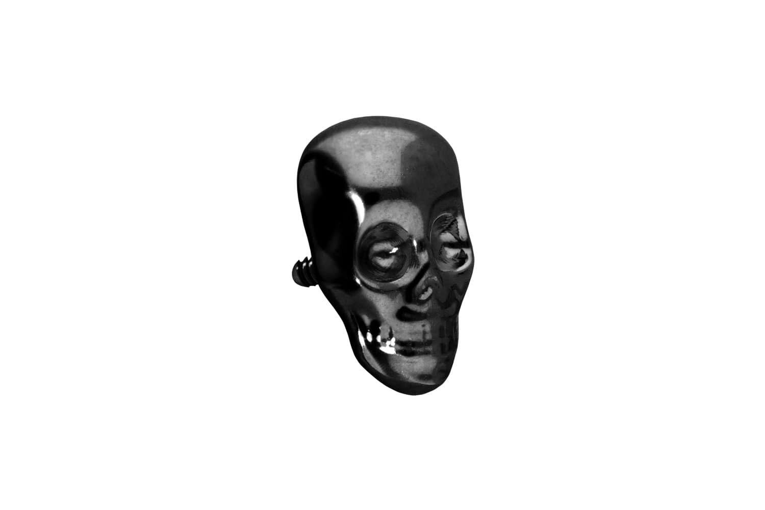 Piercing-Set Titan Schraubaufsatz mit Außengewinde TOTENKOPF