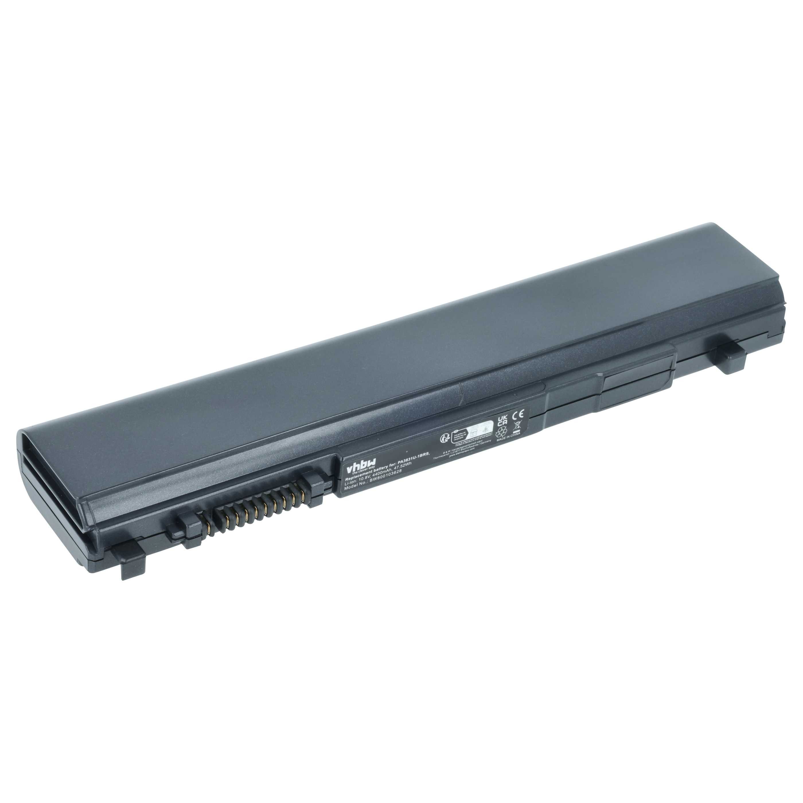 vhbw Akku Ersatz für Toshiba PA3929U-1BRS, PA3833U-1BRS, PA3832U-1BRS, Laptop-Akku Akku Li-Ion 4400 mAh (10,8 V, 1 St), Leistungsfähiger Austausch-Akku für Notebook, Wiederaufladbar, Jede