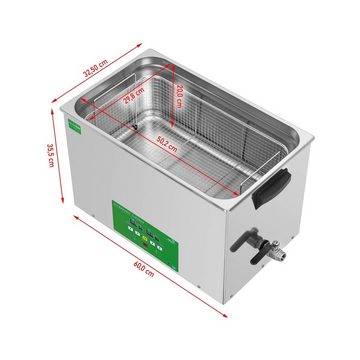 Ulsonix Ultraschallreiniger Ultraschallreiniger Ultraschallreinigungsgerät Edelstahl Memory 480 W