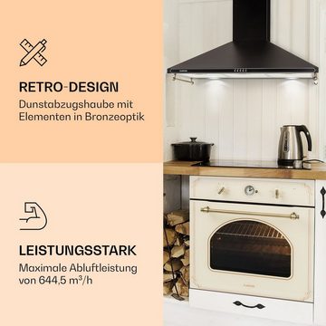 Klarstein Deckenhaube Serie DSM-Victoria-90BK Victoria 90, Abluft oder Umluft Abzughsaube Dunstabzug Ablufthaube Umlufthaube