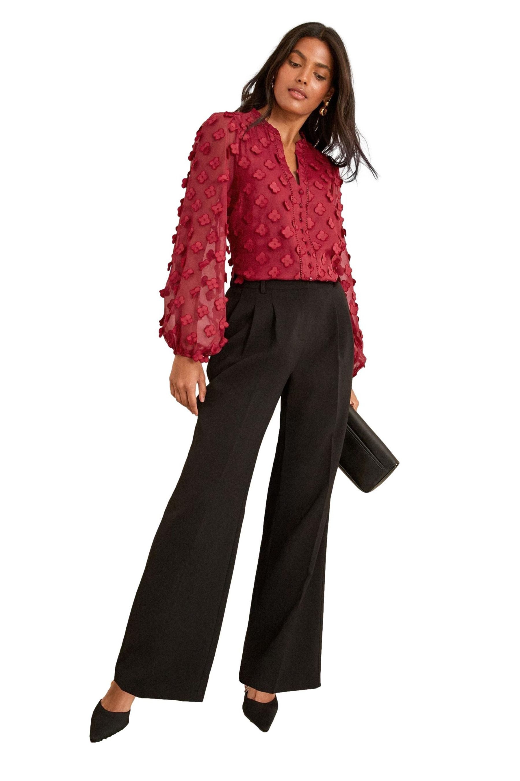 Love & Roses Langarmbluse Love & Roses Bluse mit 3D-Punkten, Regular (1-tlg günstig online kaufen