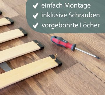 Rollrost »Comfort Plus«, Alcube, Kopfteil nicht verstellbar, Fußteil nicht verstellbar, Rolllattenrost 90x200 cm, Lattenrost Holzlatten