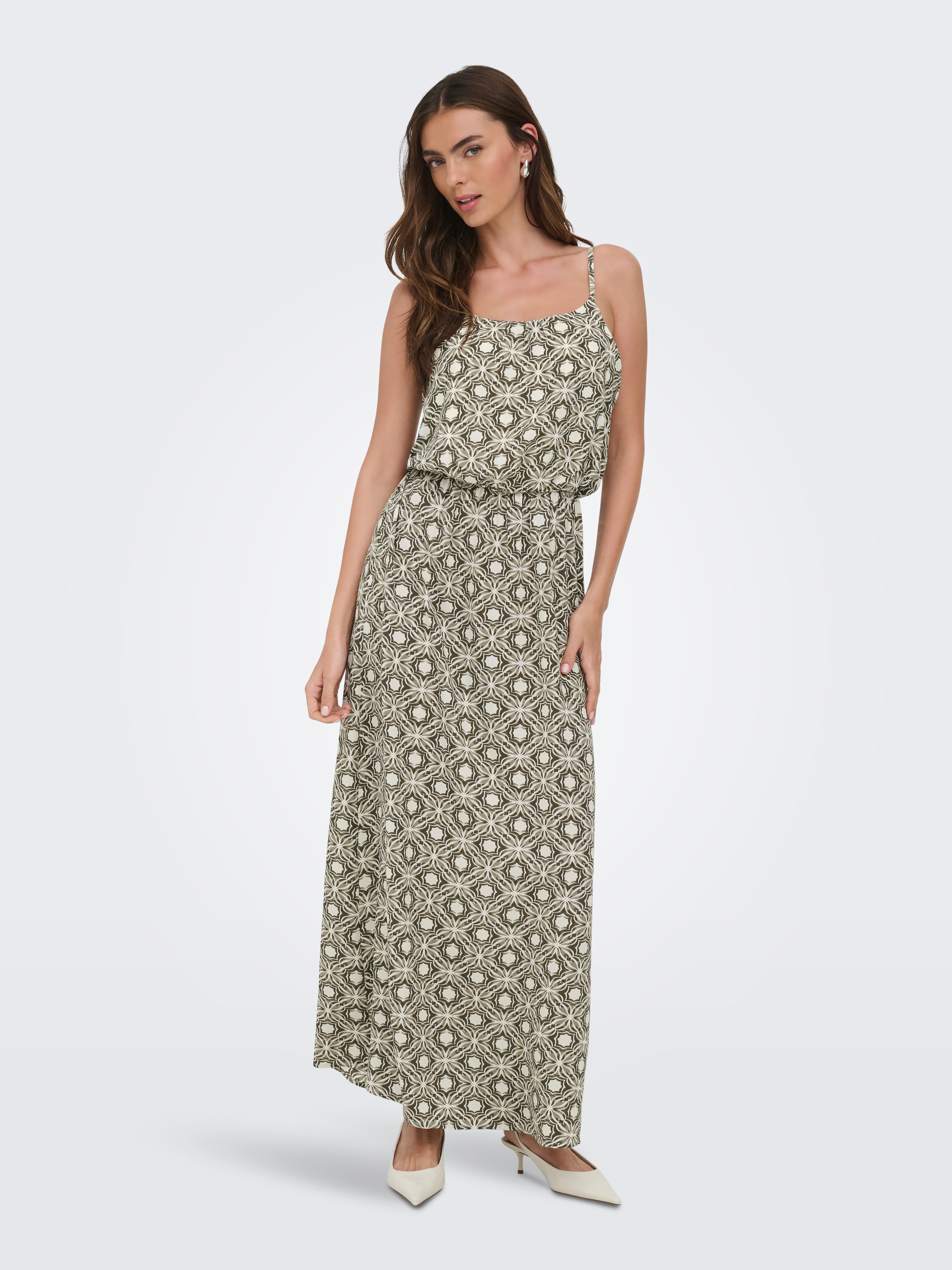 ONLY Maxikleid ONLWINNER S/L MAXI DRESS NOOS PTM Materialmix, regular fit