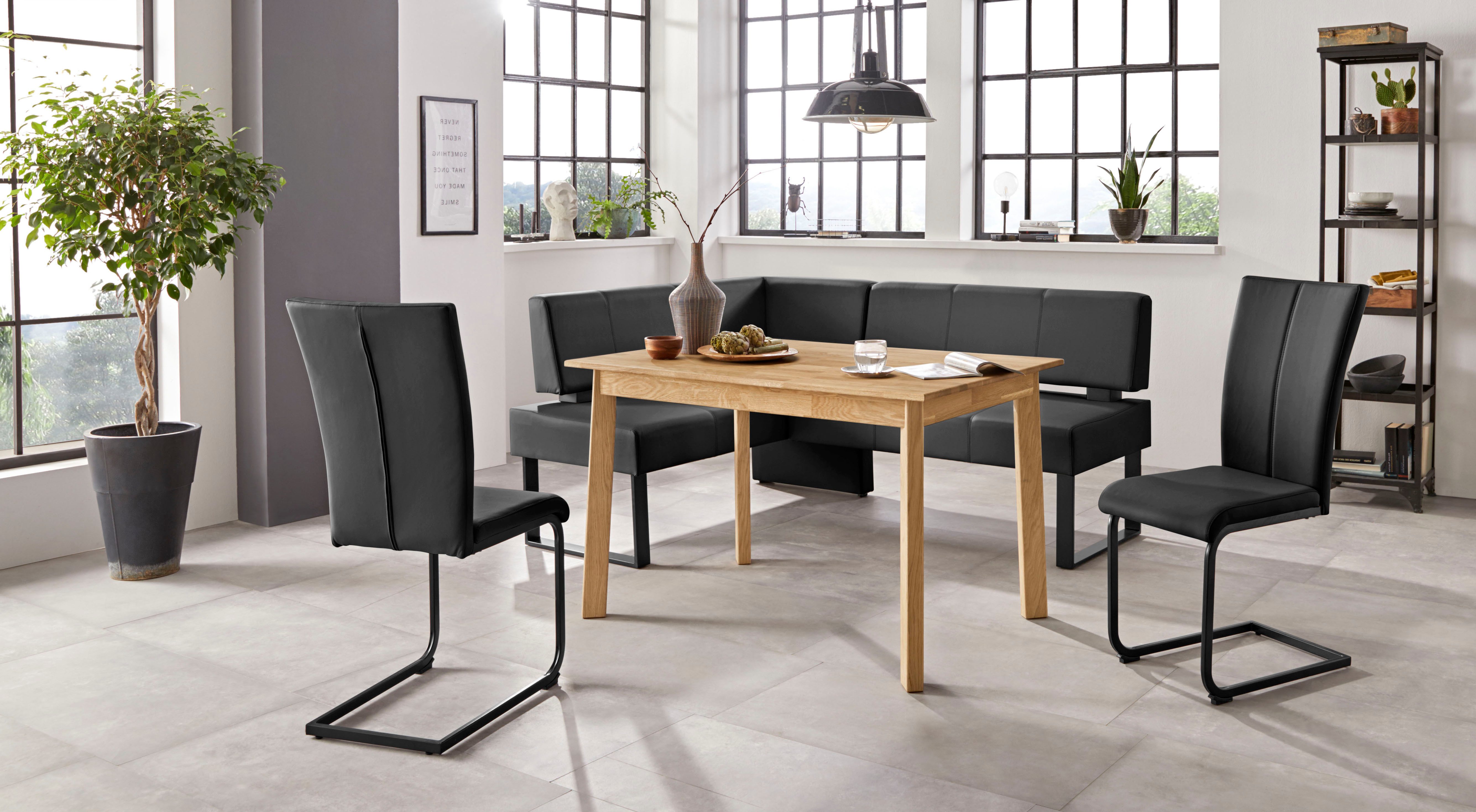 OTTO home Eckbank Oliver mit Metallgestell, Küchenbank, verschiedene Bezüge Cord Esszimmerbank OTTOs Choice