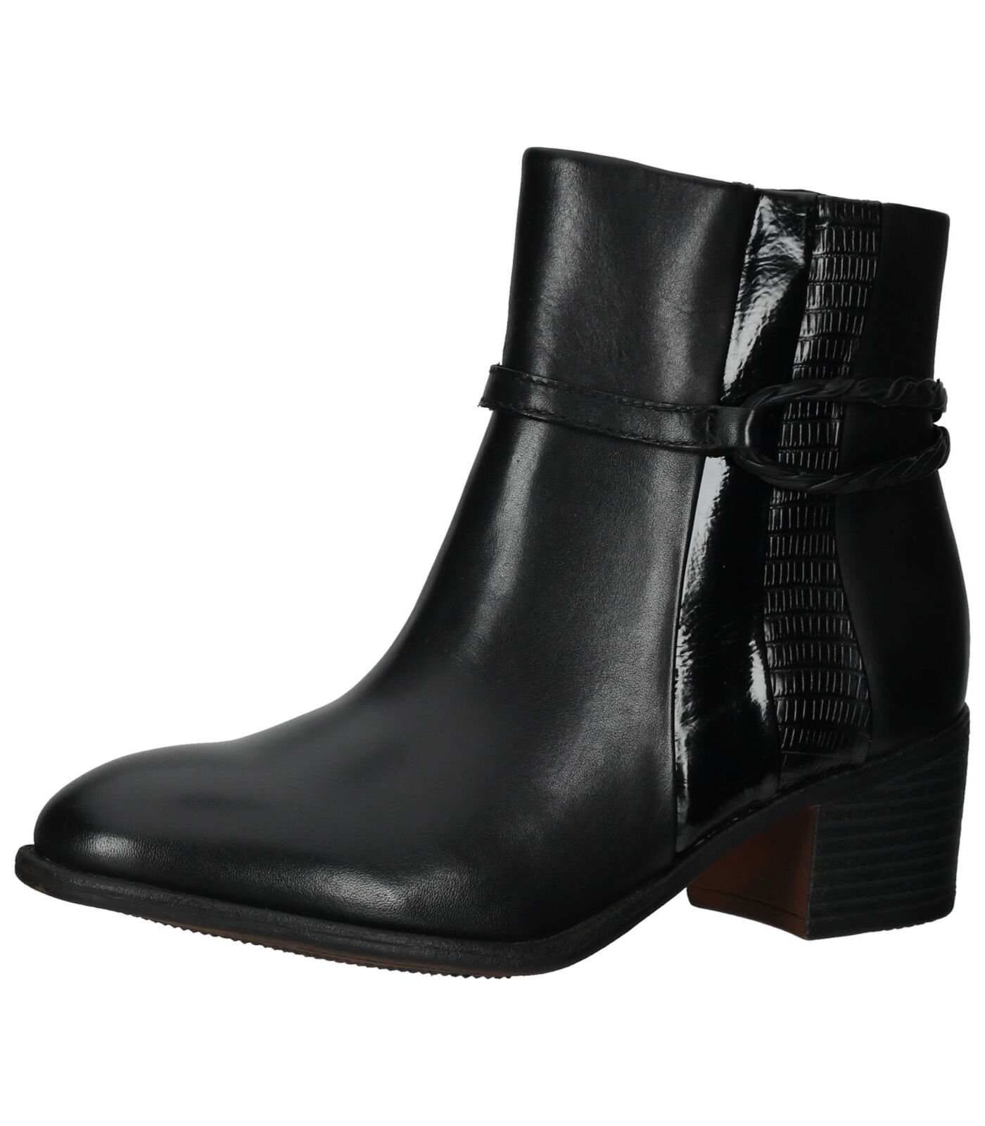 MARCO TOZZI Stiefelette Leder/Synthetik Stiefelette Schwarz Kombi | Stiefeletten