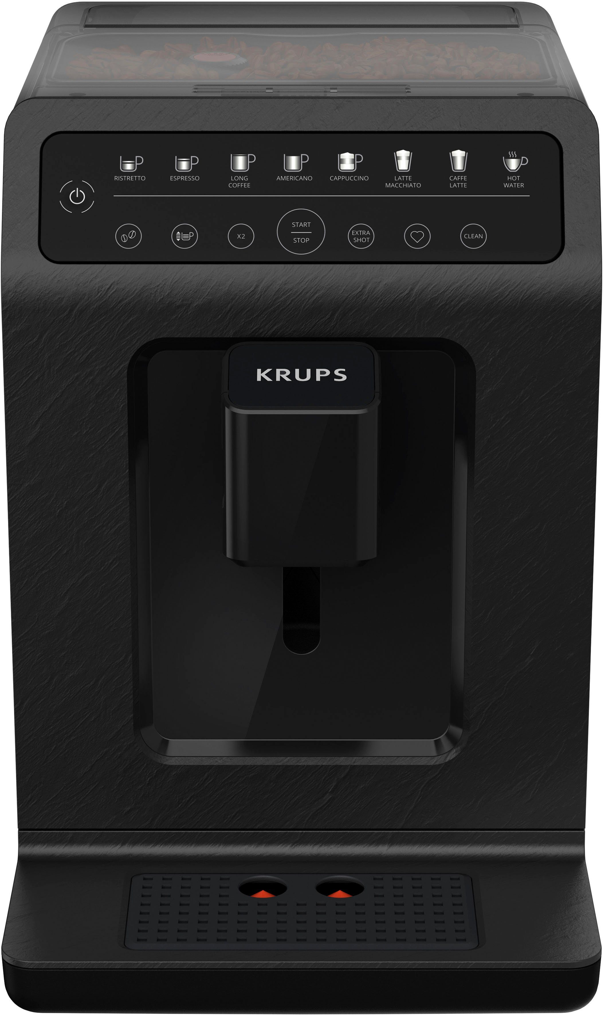 Krups Kaffeevollautomat EA897B Evidence ECOdesign, aus 62%* recyceltem Kunststoff, bis zu 90% recycelbar, inkl. Emsa Travel Mug im Wert von UVP 25,99