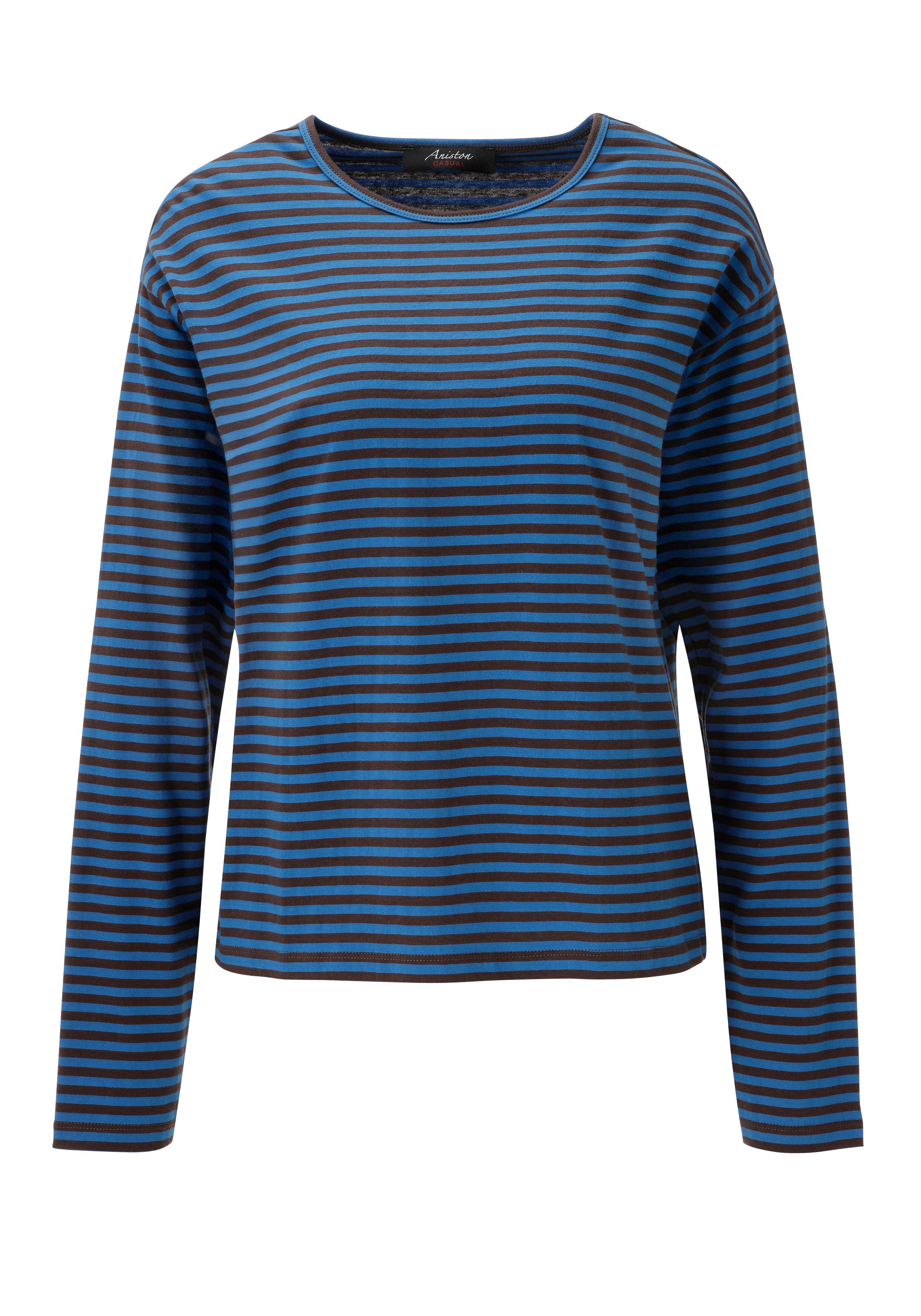 Aniston CASUAL Langarmshirt im trendfarbenen Ringel-Dessin - NEUE KOLLEKTION – Bild 5 von 5