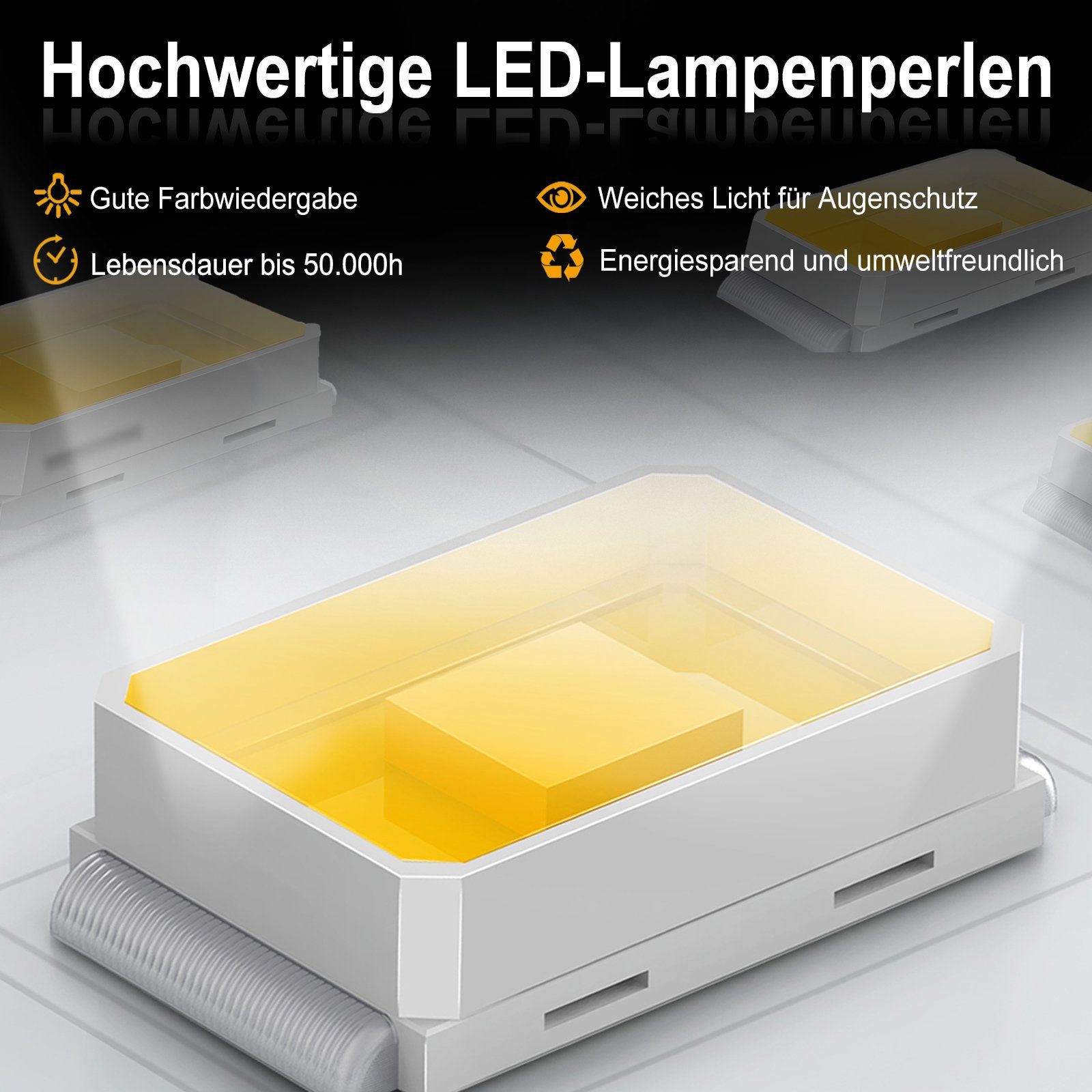 Fluter Baustrahler Kaltweiß UISEBRT LED Strahler Arbeitsscheinwerfer LED 200W IP66