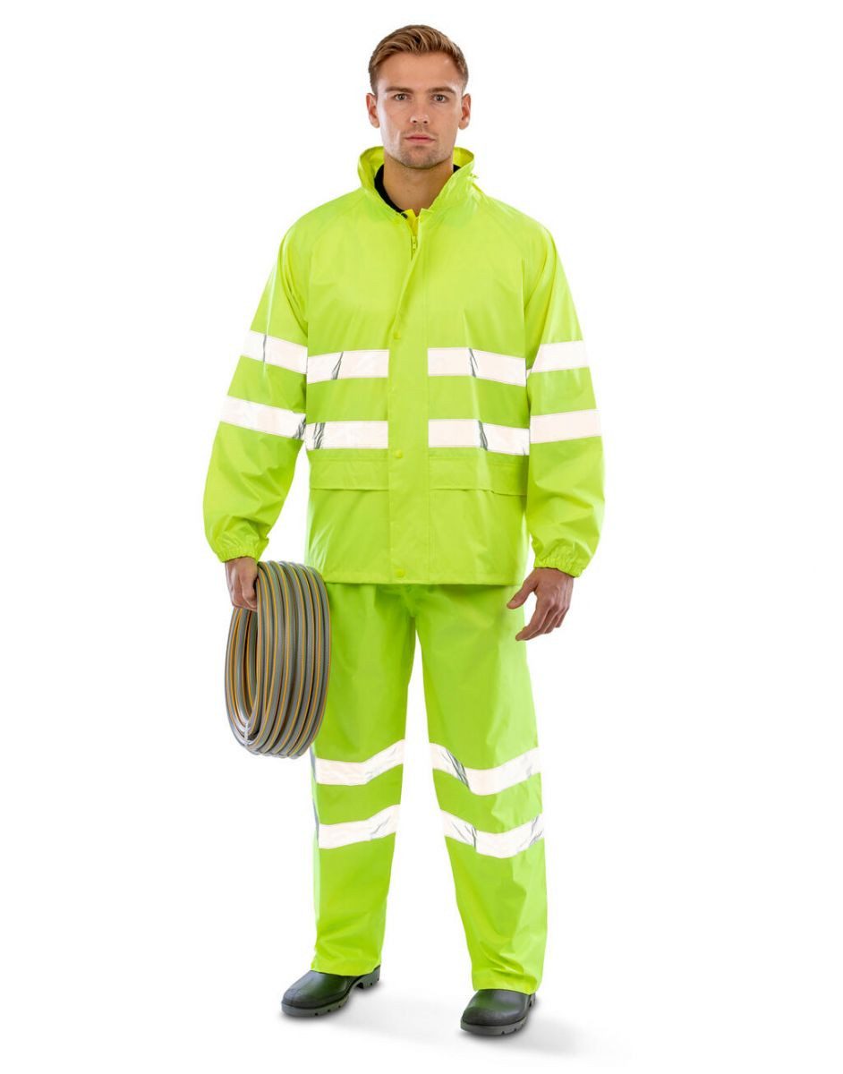 Result Arbeitsjacke High Viz Sicherheitskombi Wind- und wasserabweisend – Bild 2 von 5