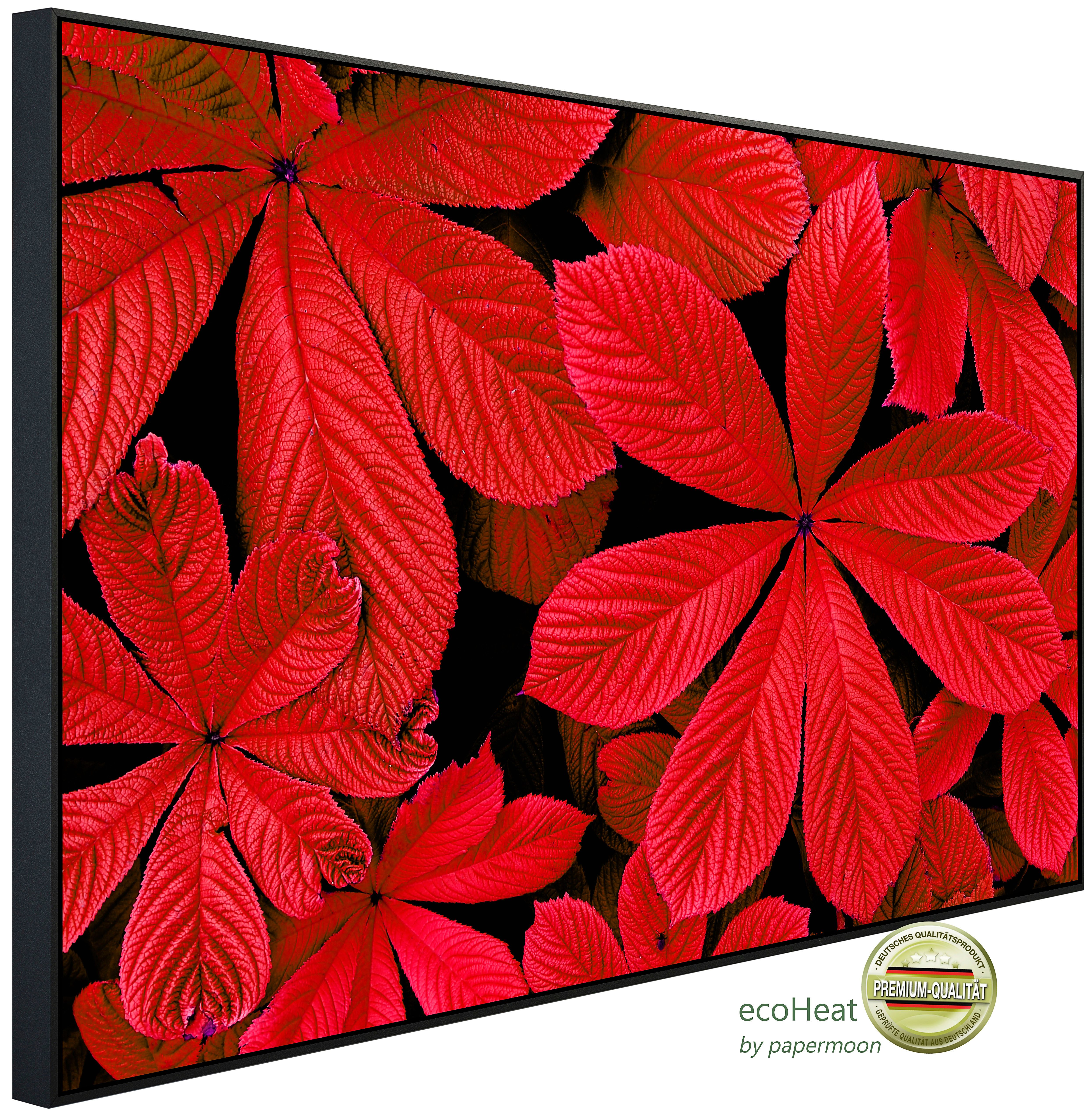 Papermoon Infrarotheizung INFRAROT-BILD-HEIZUNG, Blätter, TÜV-Rheinland/GS zertifiziert, angenehme Strahlungswärme