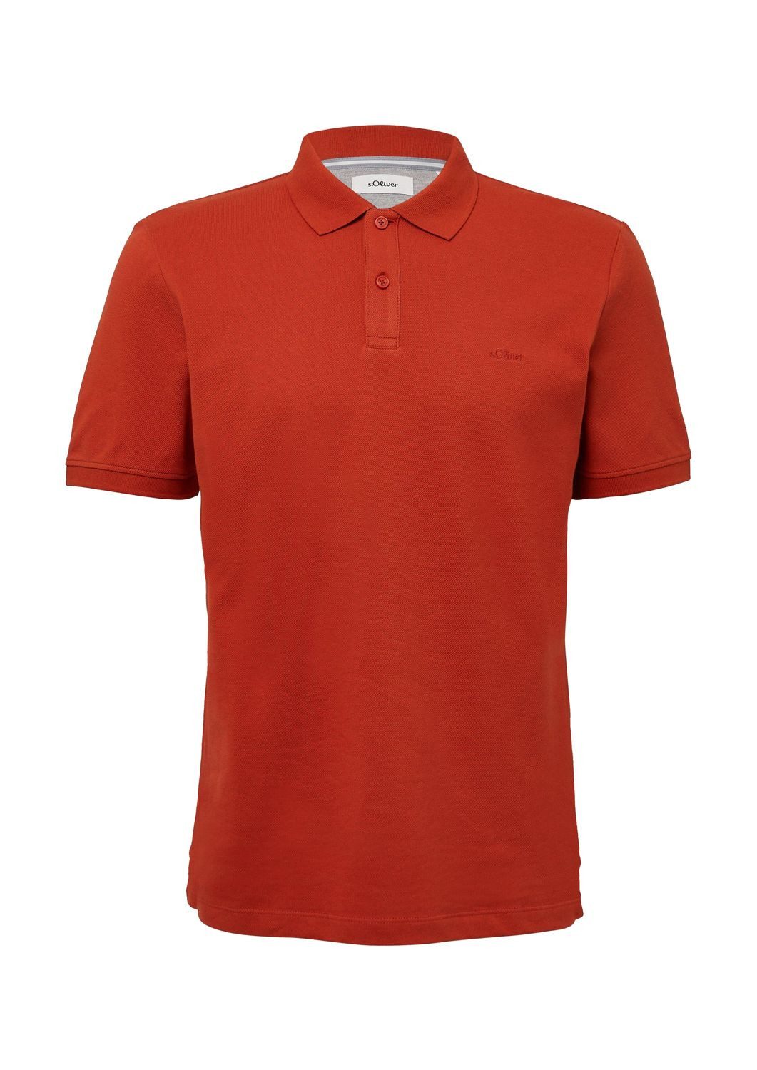 s.Oliver Poloshirt Poloshirt BIG SIZE kurzarm, Kragen, Knöpfe, Logo