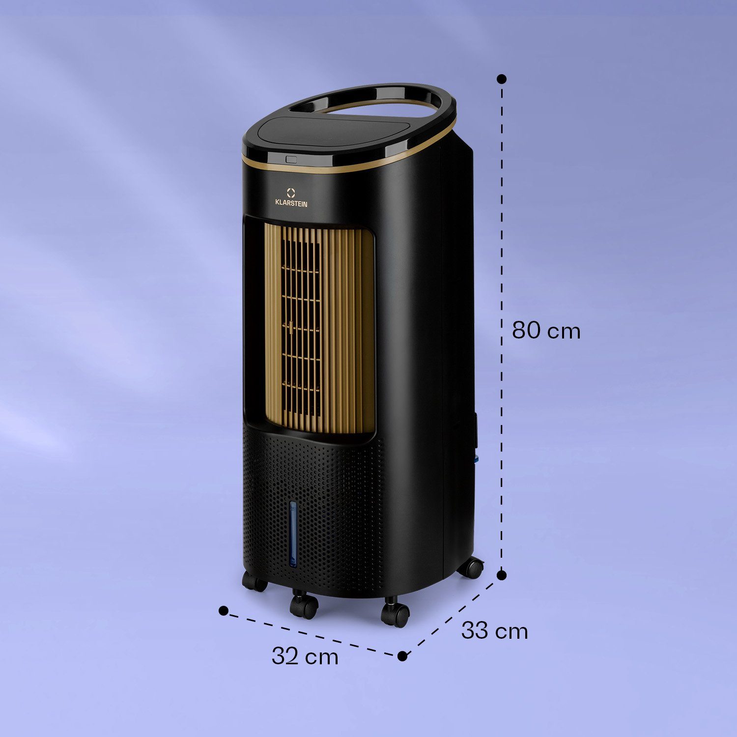 mit Smart ohne Ventilatorkombigerät Luftkühler, Wasserkühlung & Plus 4-in-1 mobil Klarstein Klimagerät Abluftschlauch Eis IceWind
