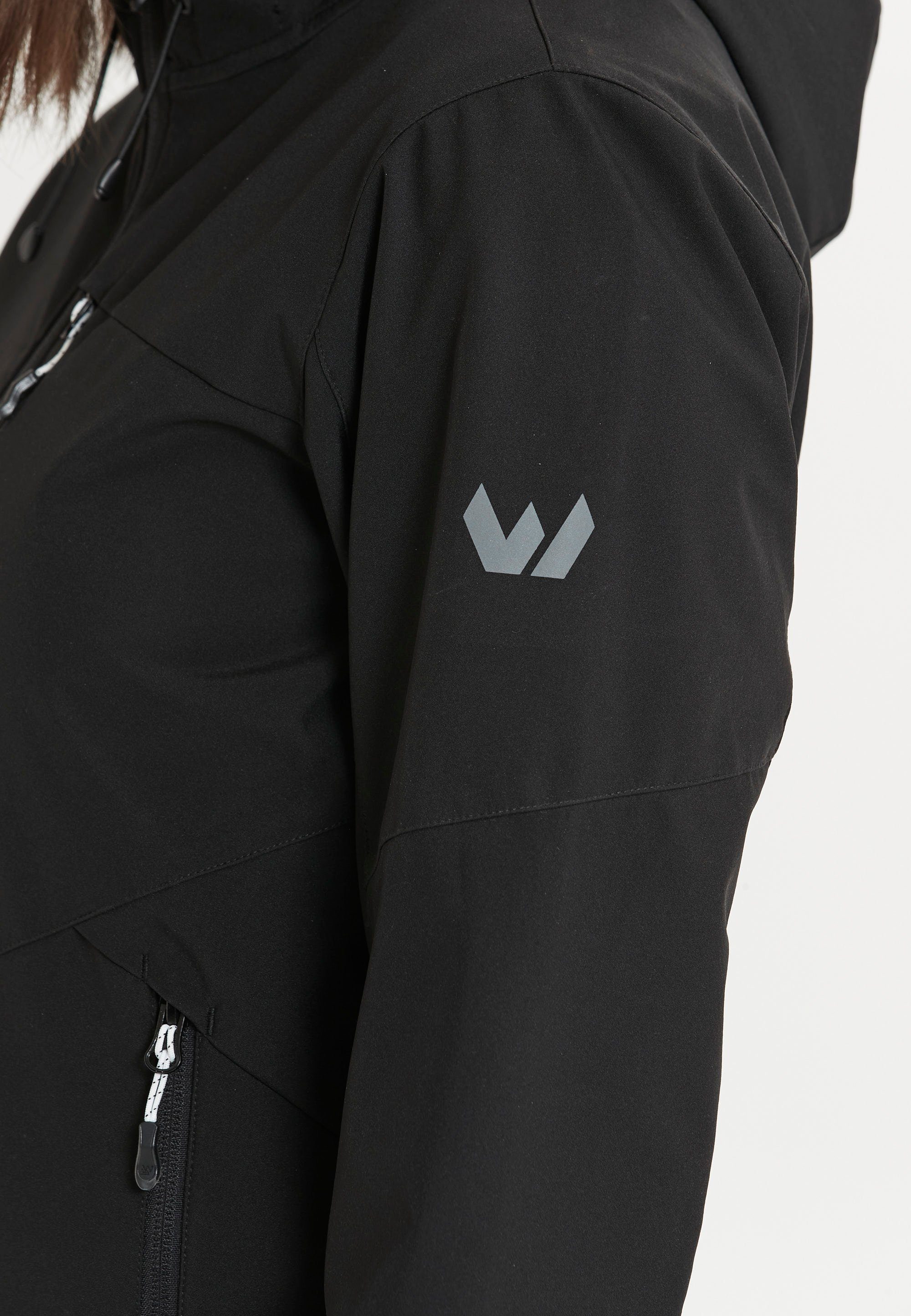 WHISTLER Outdoorjacke Funktionsmaterial und wasserdichtem aus Rosea wind- schwarz