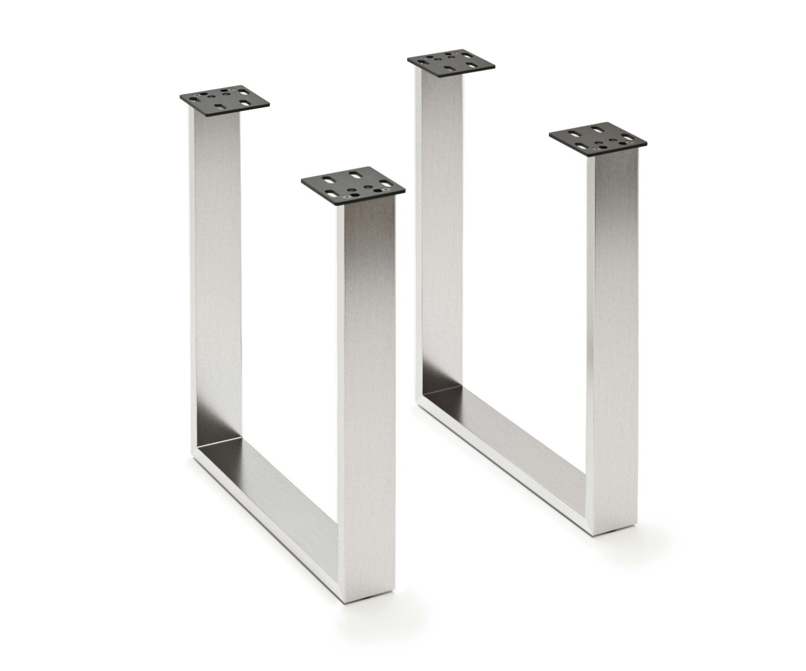 DELIFE Tischbein Edelstahl, Schmal (2er-Set) Tischgestell