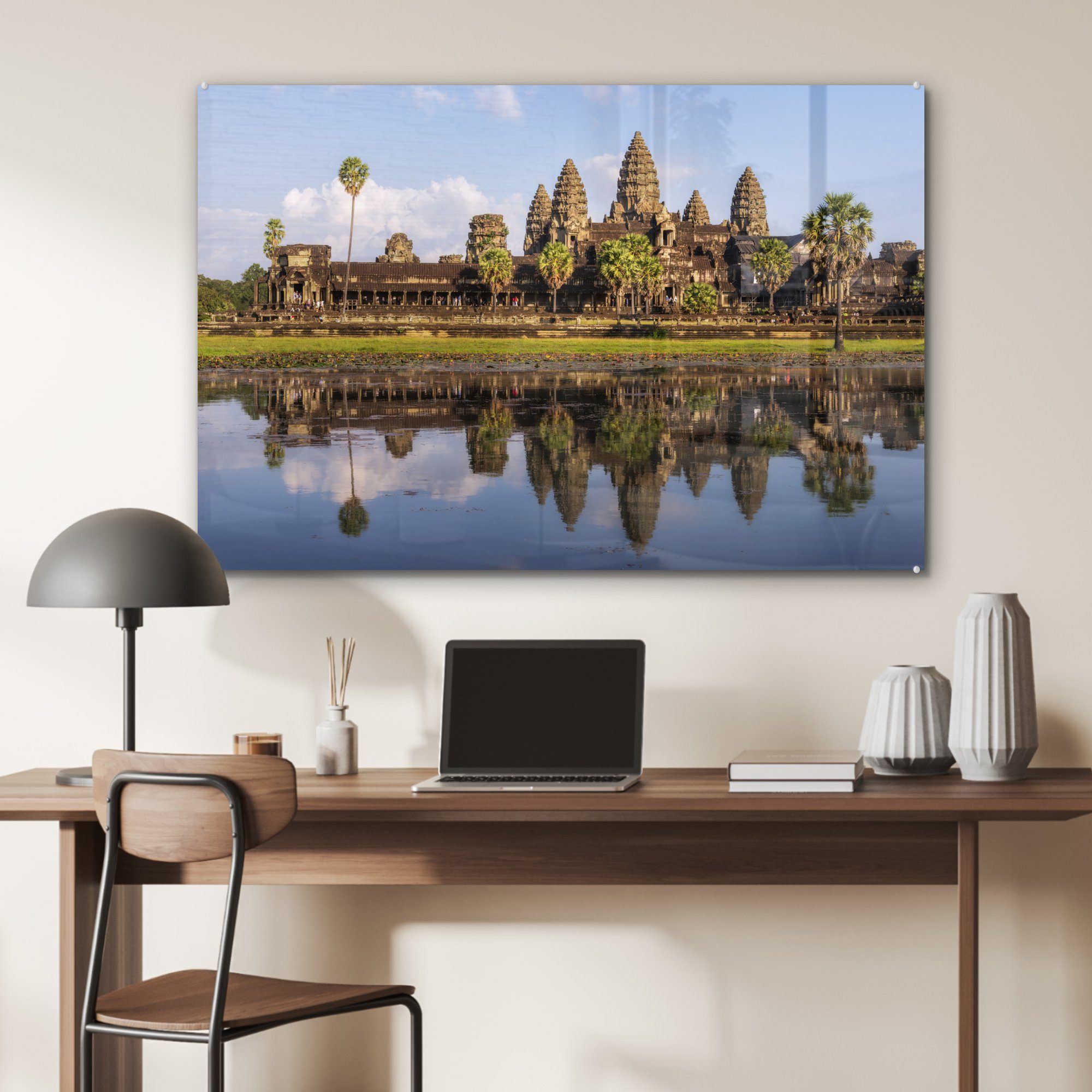 Schlafzimmer Kambodscha, Acrylglasbild St), Antiker MuchoWow in Acrylglasbilder (1 & Tempel Wohnzimmer