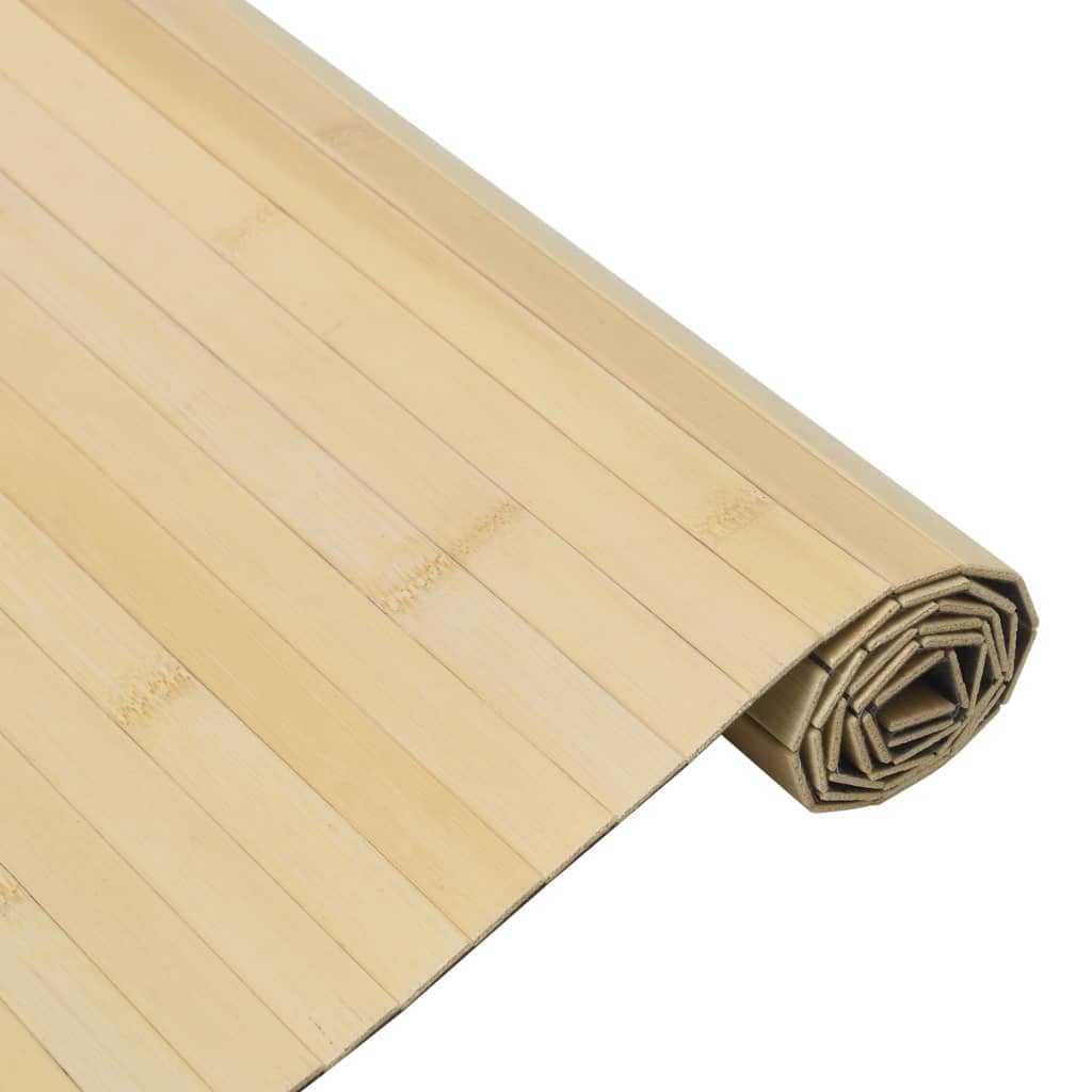 vidaXL Teppich 70 x 100 cm Teppich Rechteckig Hell Natur 70x100 cm Bambus, Rechteckig, Höhe: 0 mm