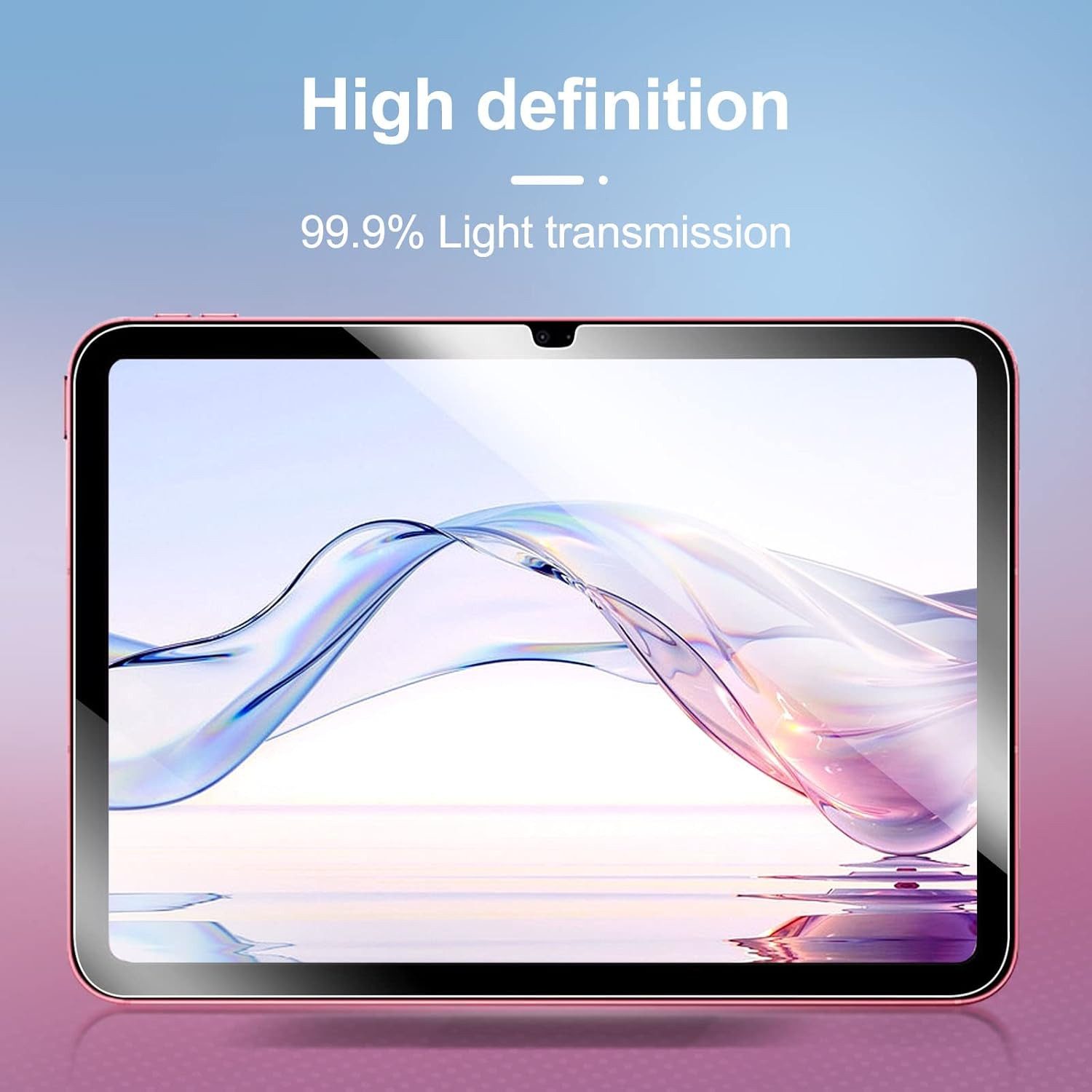 CLM-Tech Displayschutzglas 2x für iPad 11 A16 2025 Panzerfolie kristallklar für iPad 11 A16 2025 & iPad 10 2022, Panzerglas Folie - Anti-Fingerabdruck und kratz – Bild 4 von 5