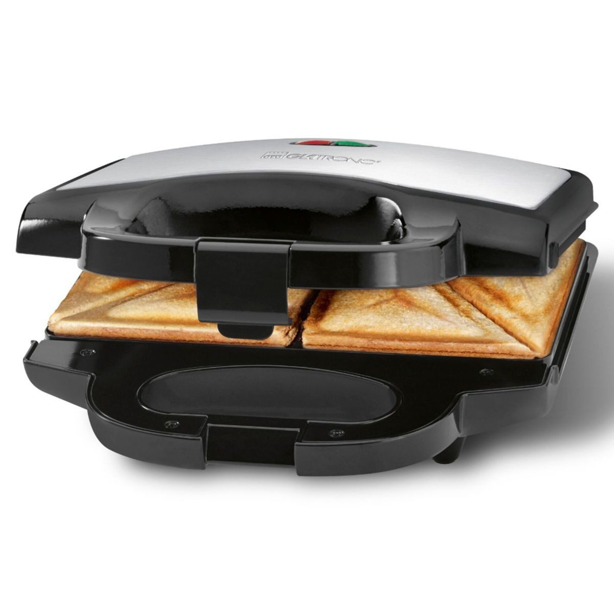 CLATRONIC Toaster ST 3778 schwarz-inox 2 fach Sandwichtoaster