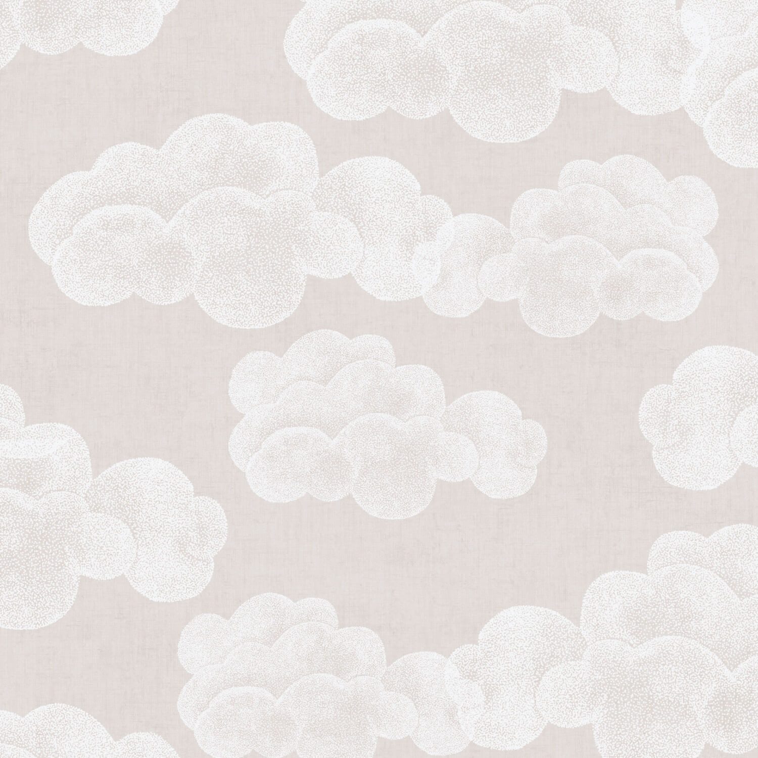 Profhome Kindertapete 771433-GU Kinderzimmer Tapete Wolken matt beige creme-weiß, glatt, (1 Rolle, 5,33 qm), Vliestapete, beige