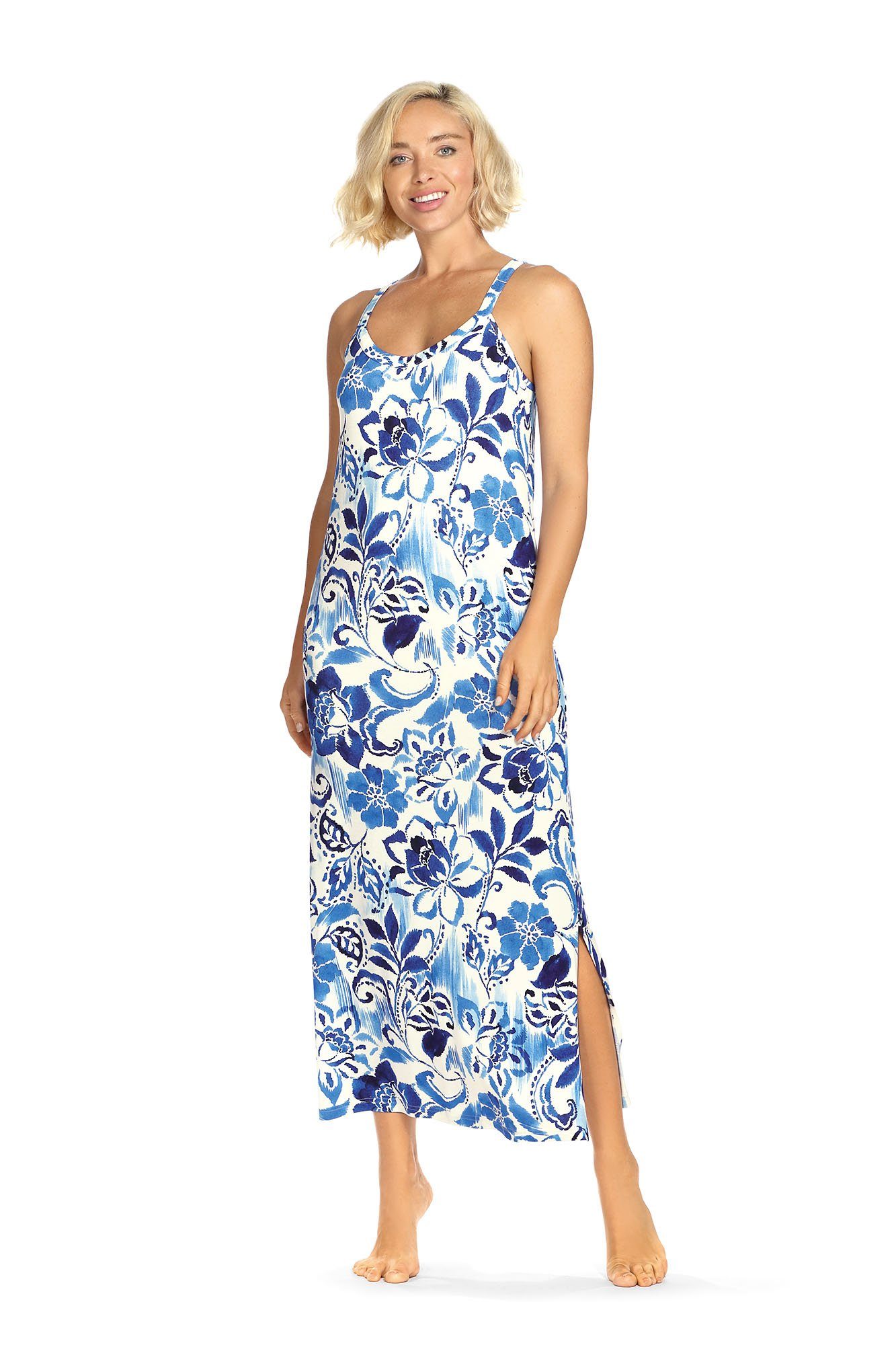 Ascafa Strandkleid Beach (Packung, 1-tlg., 1-teilig) Damen 125cm Sommerkleid im Maritimlook Strandmode