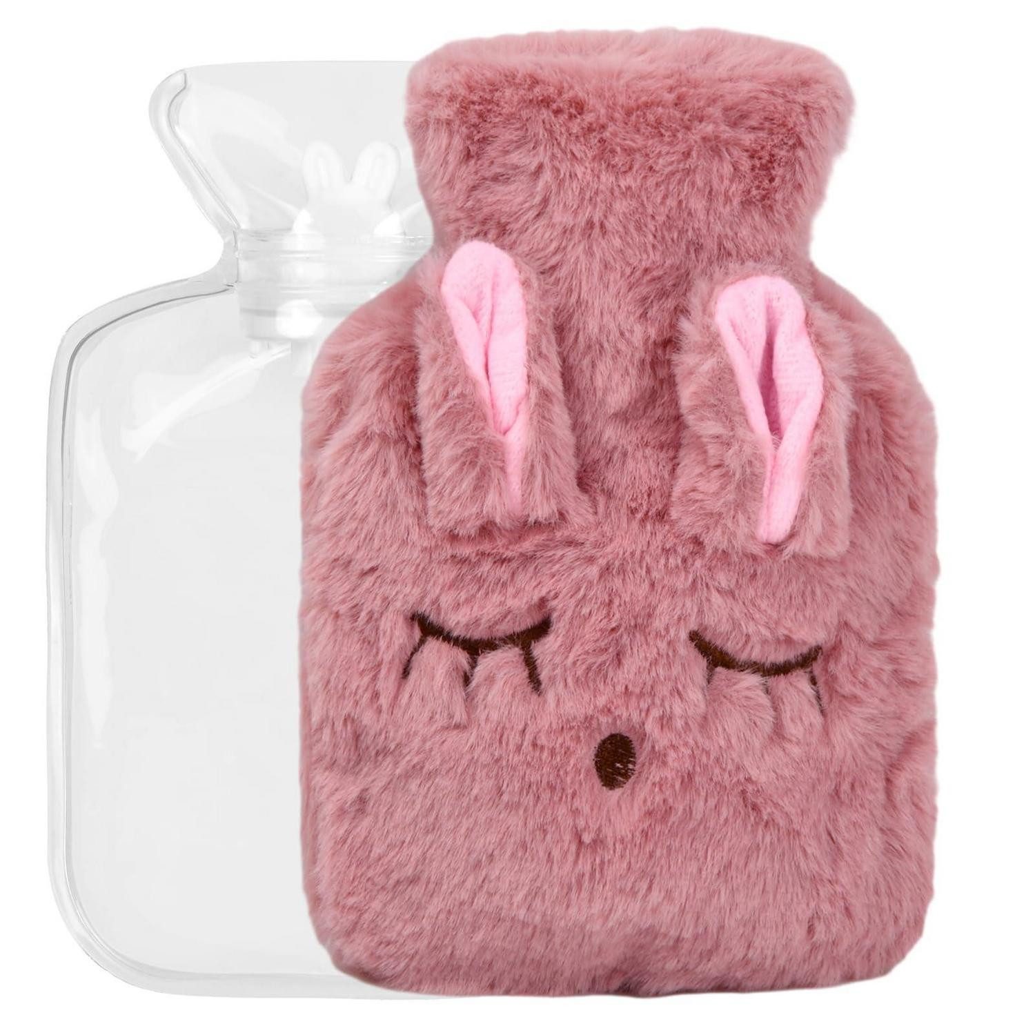LuxusKollektion Wärmflasche Wärmflasche mit Bezug Rosa