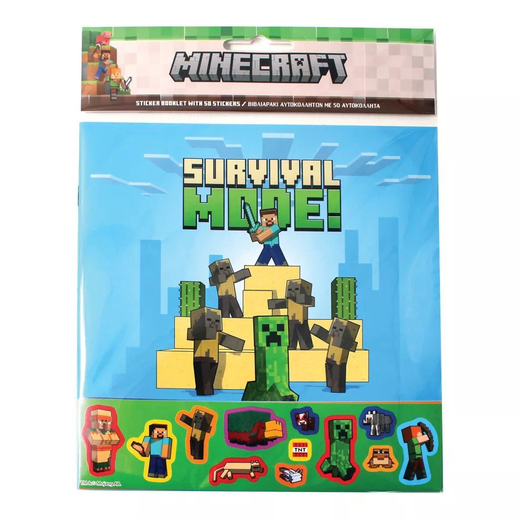 Minecraft Kreativset Minecraft Adventures Aufklebersatz 600 Sticker auf einen Schlag!
