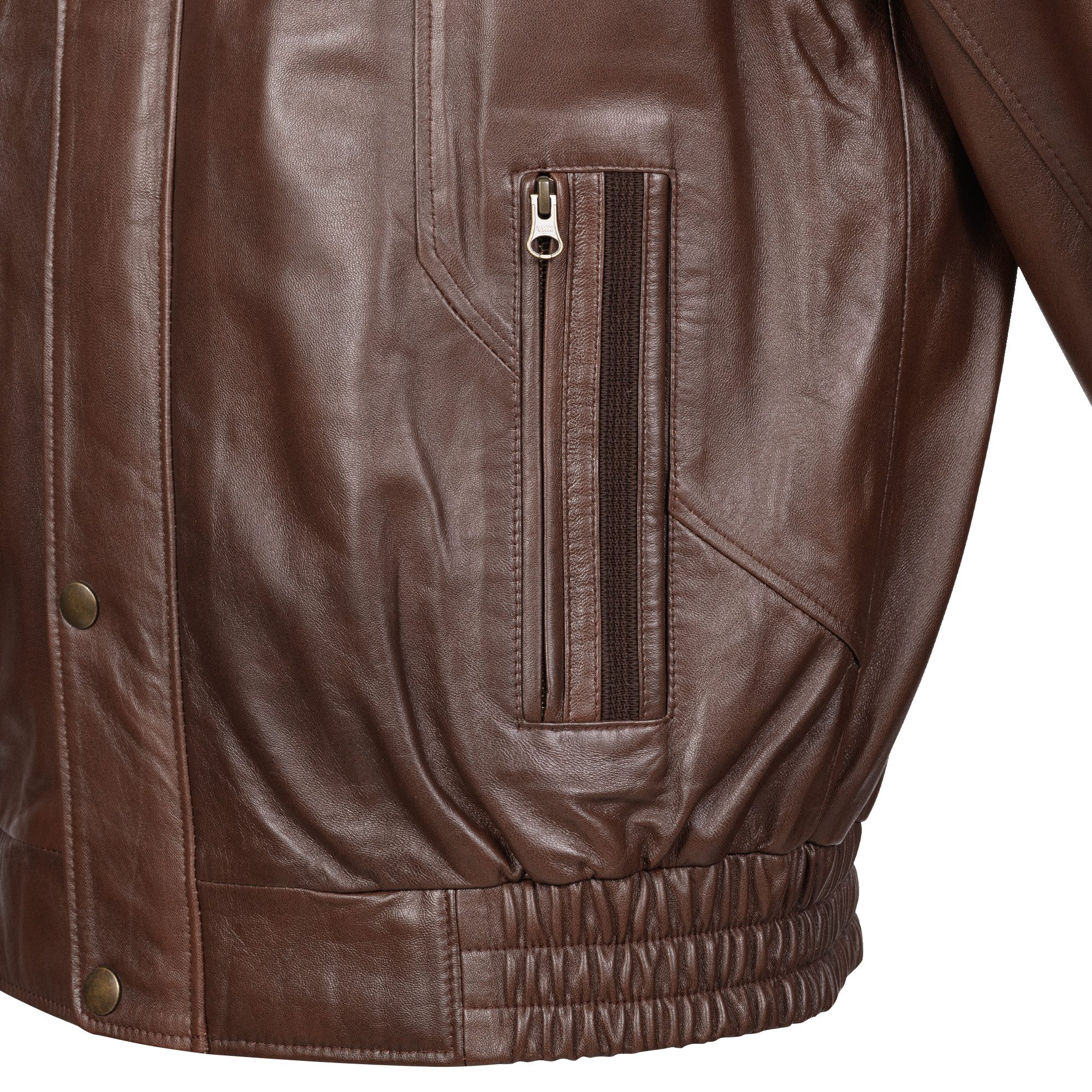 S&A Ledermoden Lederjacke Harry Echtes Lammnappa-Leder günstig online kaufen