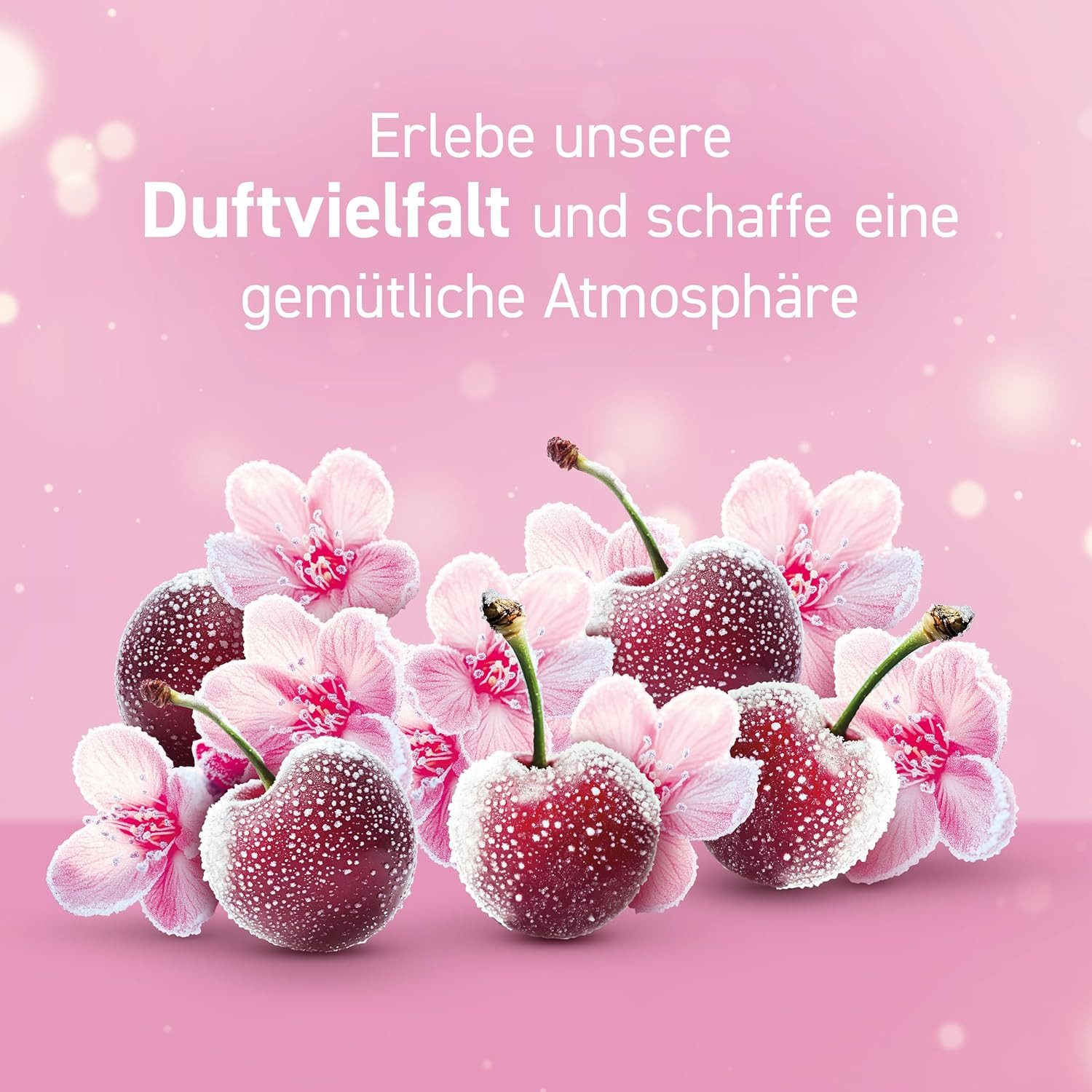 Glade Duftkerze Duft-Kerze Frosted Floral Cherries, 112g Limited Edition