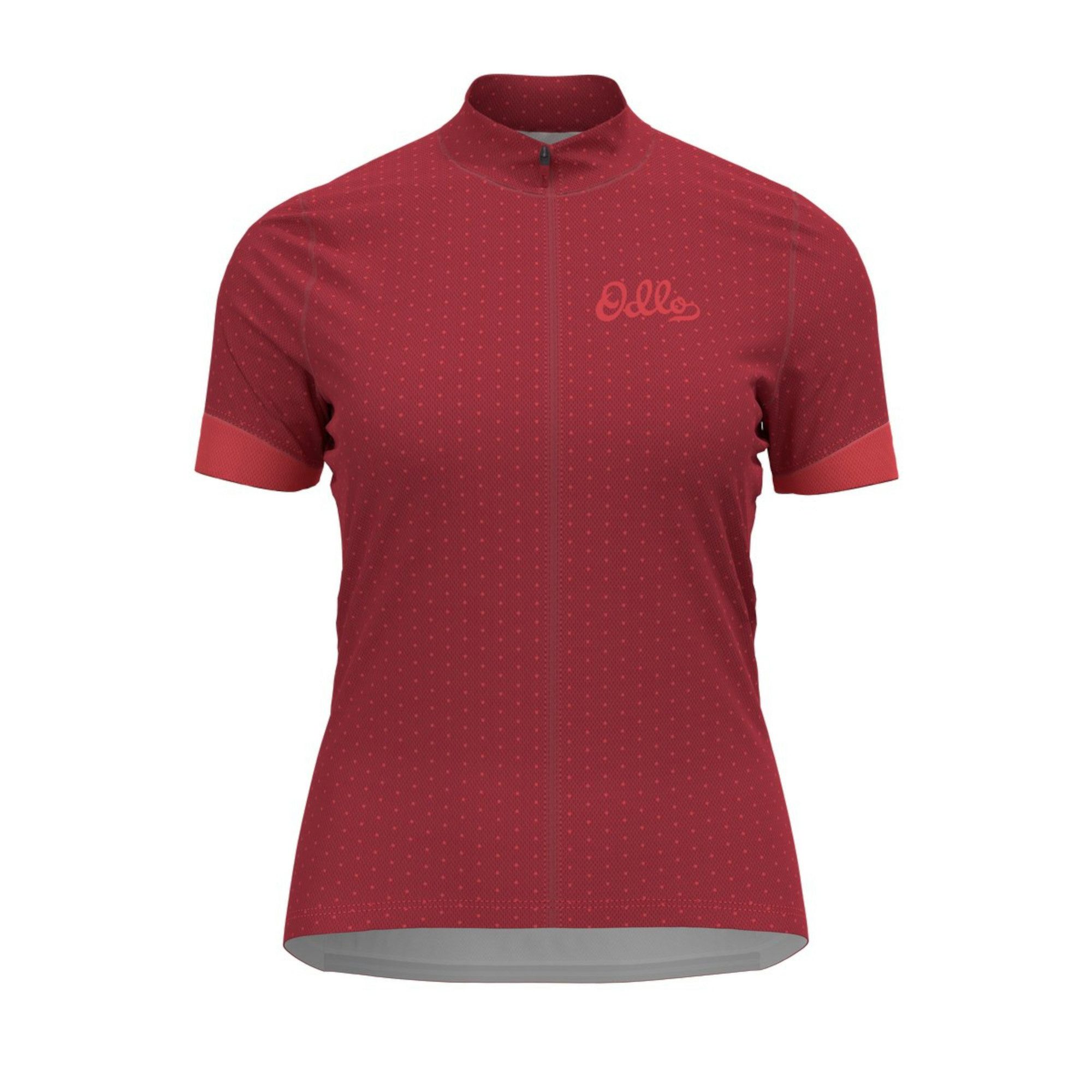 Odlo Radtrikot Odlo Damen Radtrikot Stand-up collar s/s FZ Essentials 411961